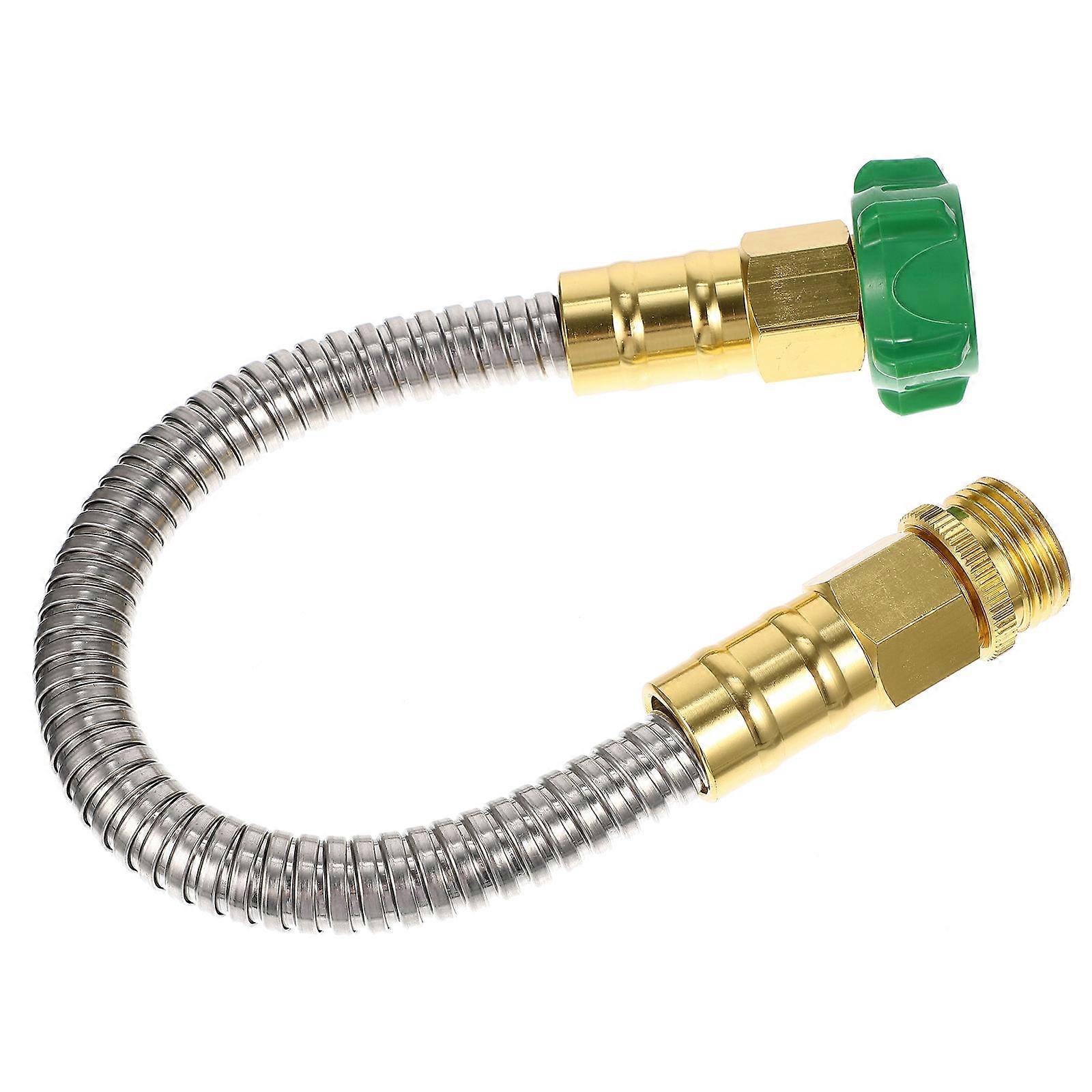 Stainless Steel Garden Hose Connector Extension for Outdoor Gardening, Car Washing, and RVs – Leak Resistant, Flexible, Easy to Connect and Extend