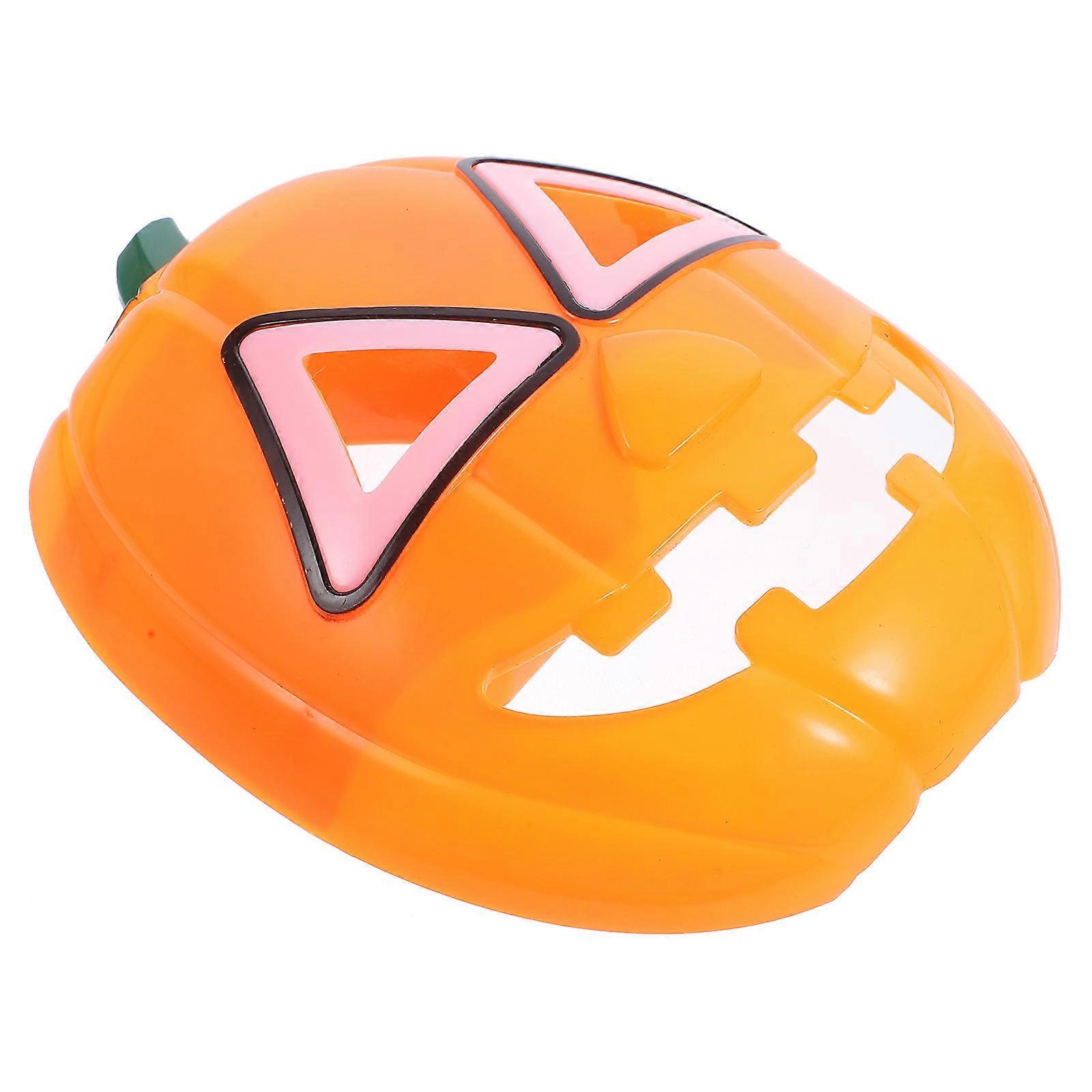 Pumpkin Face Mask Glowing Pumpkin Mask Full Face Cover Mask Halloween Party Orange 22 x 18 x 10 Cm 1Pack