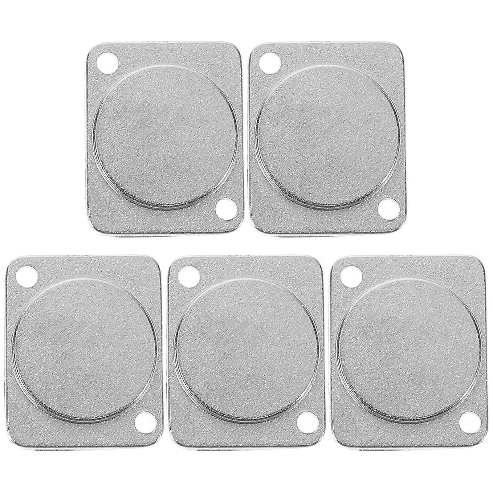 Chassis Cover Wall Plate Space-Saving Blank Plate For Electrical Panel Simple Installation Metal Rectangular Home Use 5Pcs