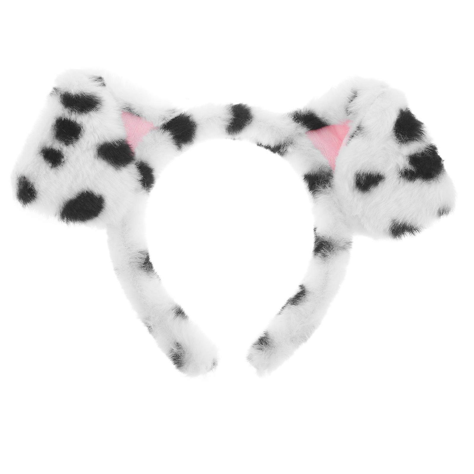 Cute Cartoon Design Dog Ears Headband Lightweight and Comfortable Halloween Party Cosplay Accessory 1Set