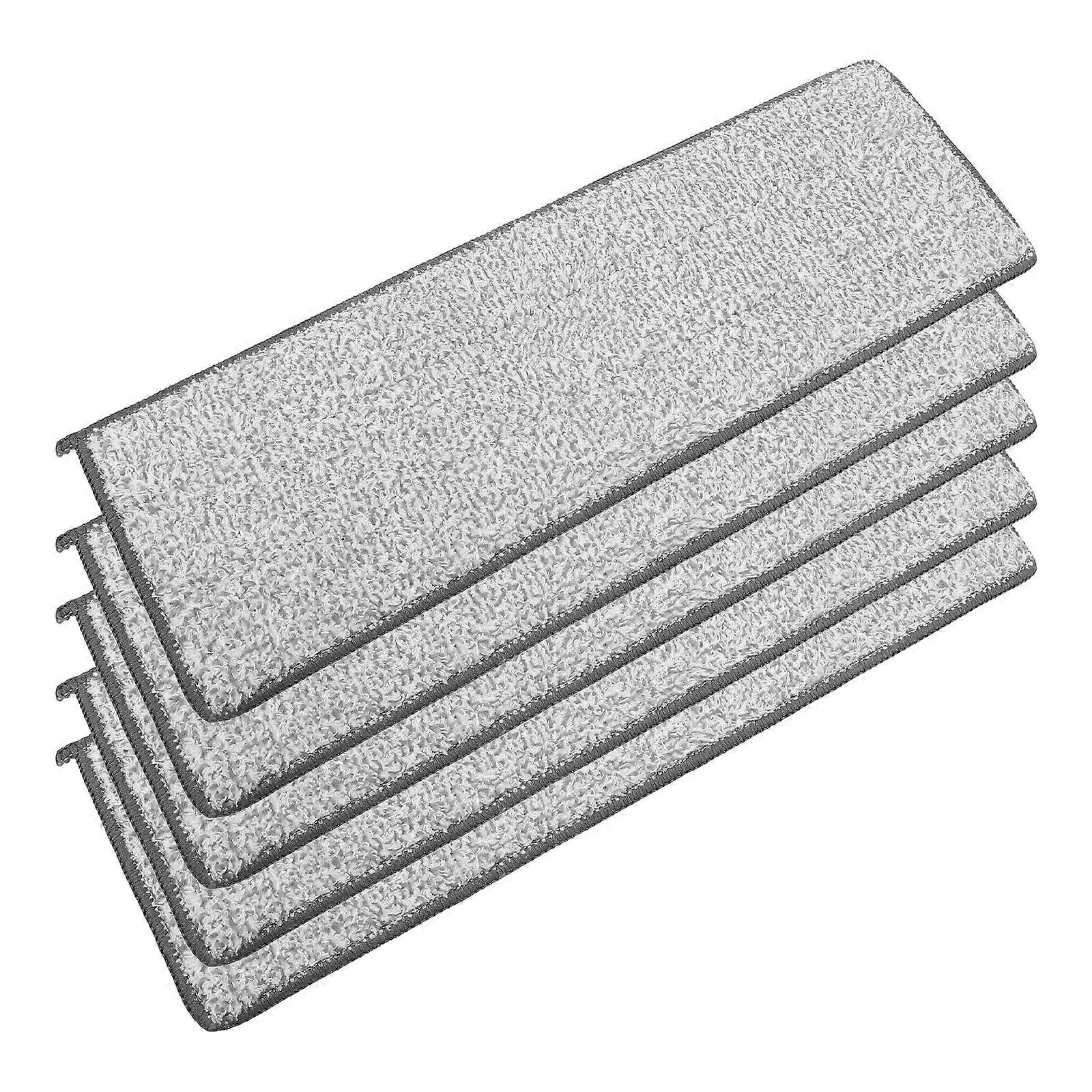 Mopping Pads Mop Accessory Household Replacement Mop Pads for Office Cleaning Grey 14.93X4.79X0.20IN Floor Cleaning 5Pcs