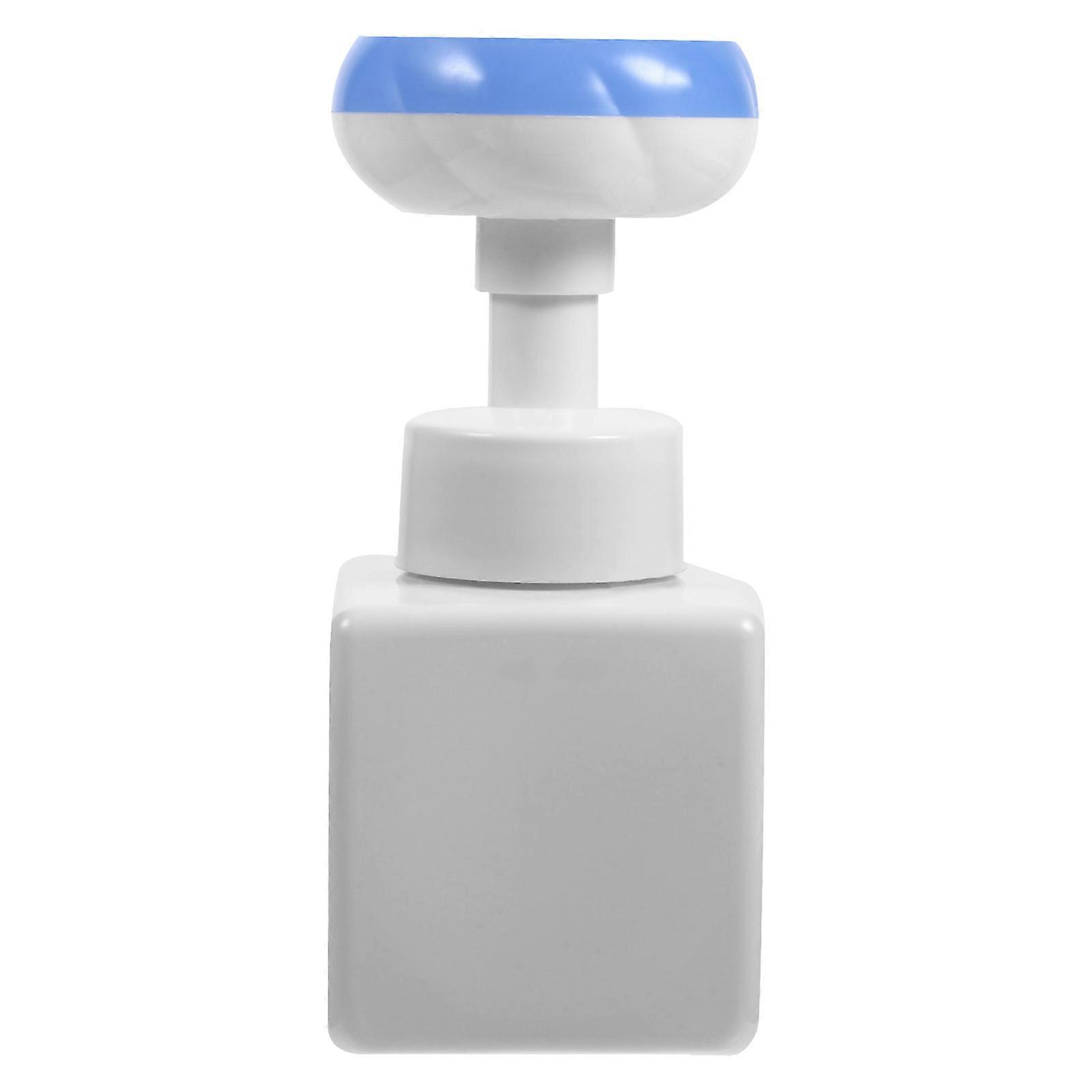 Distributeur de savon liquide Pompe Distributeur de savon moussant Support de rangement Bleu 15.70X6.70X6.00CM 1Set