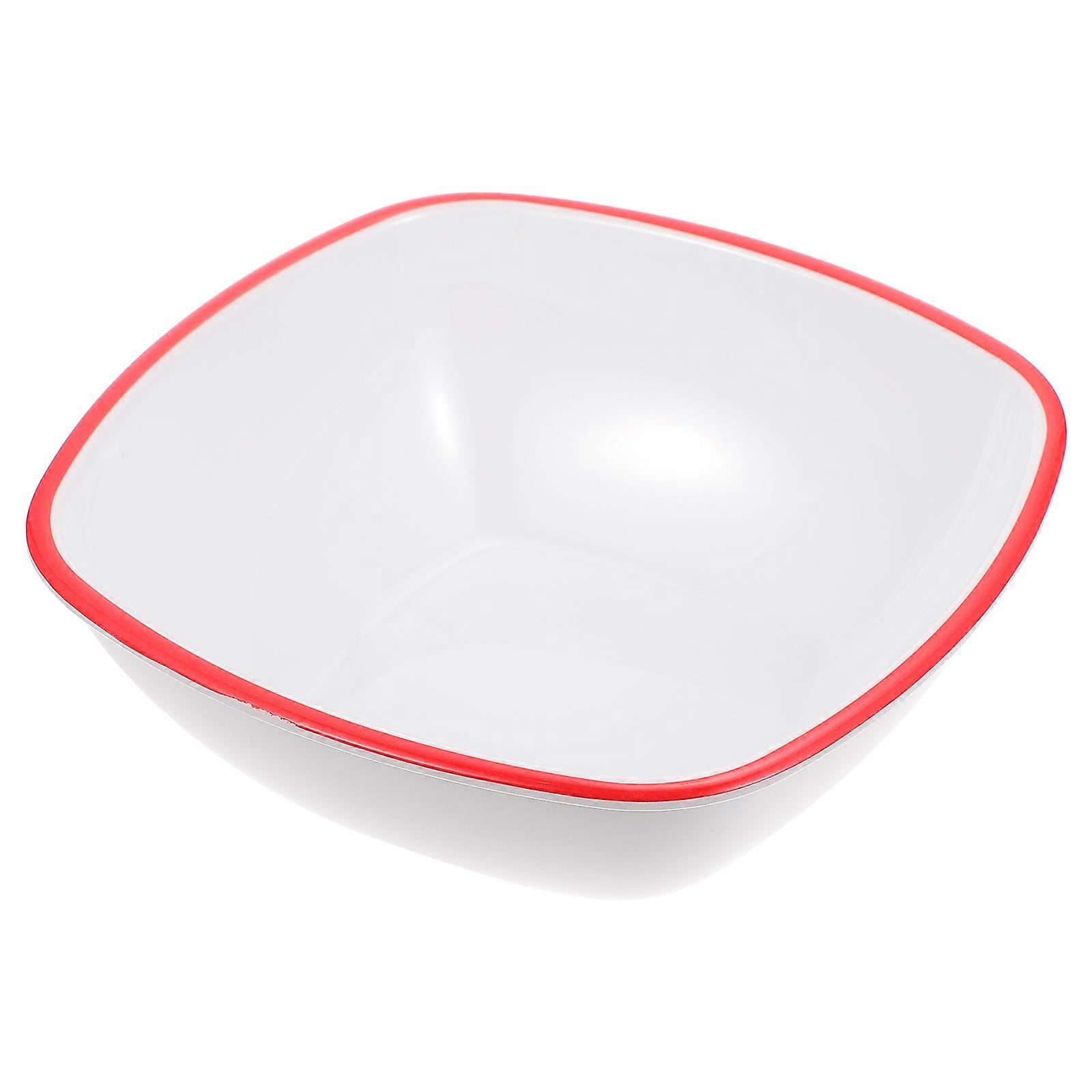 Retro Storage Bowl Tableware For Restaurant Use Round Food Storage 1Set