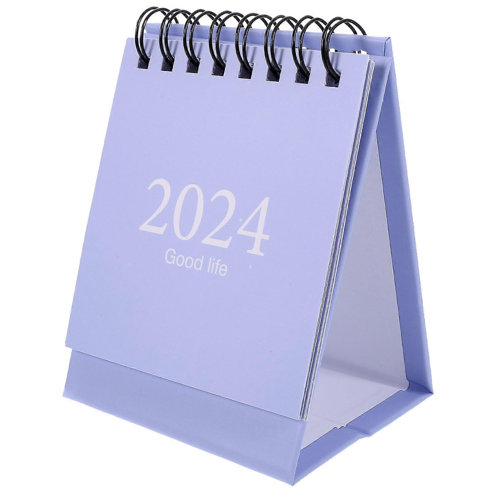 Cute Desk Calendar Mini Calendar 2024 Students Planning 1Pack