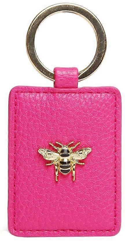 Alice Wheeler London Rectangle Key Ring - Hot Pink
