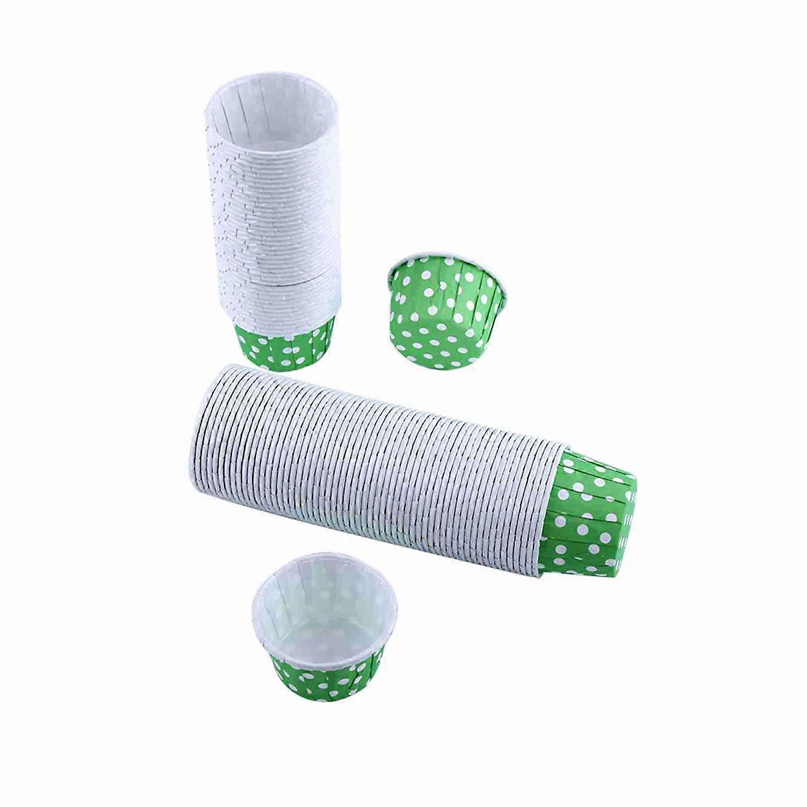 100 Pcs Green Cupcake Liners Paper Muffin Cases for Party Wedding