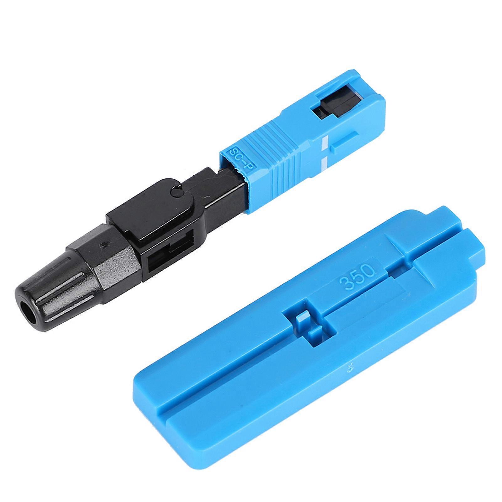 20 pcs Optical Fiber Quick Connectors Telecommunications Grade Embedded Reusable Sc UPC