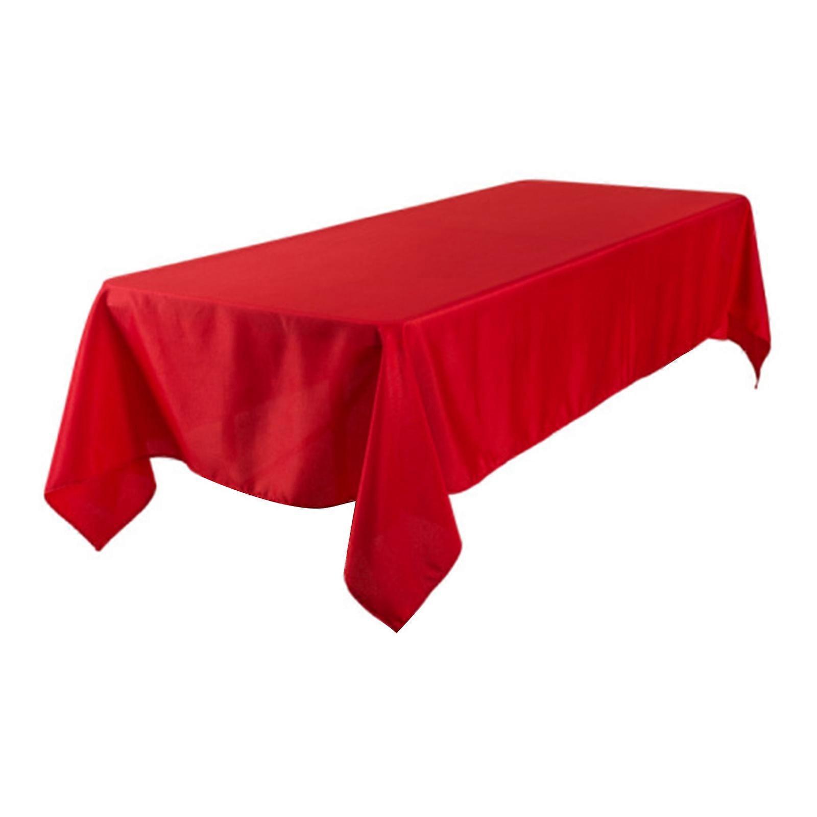 Rectangular Tablecloth Heat Resistant Easy to Clean Polyester Table Runner Camping Dining Decoration Table Slipcover