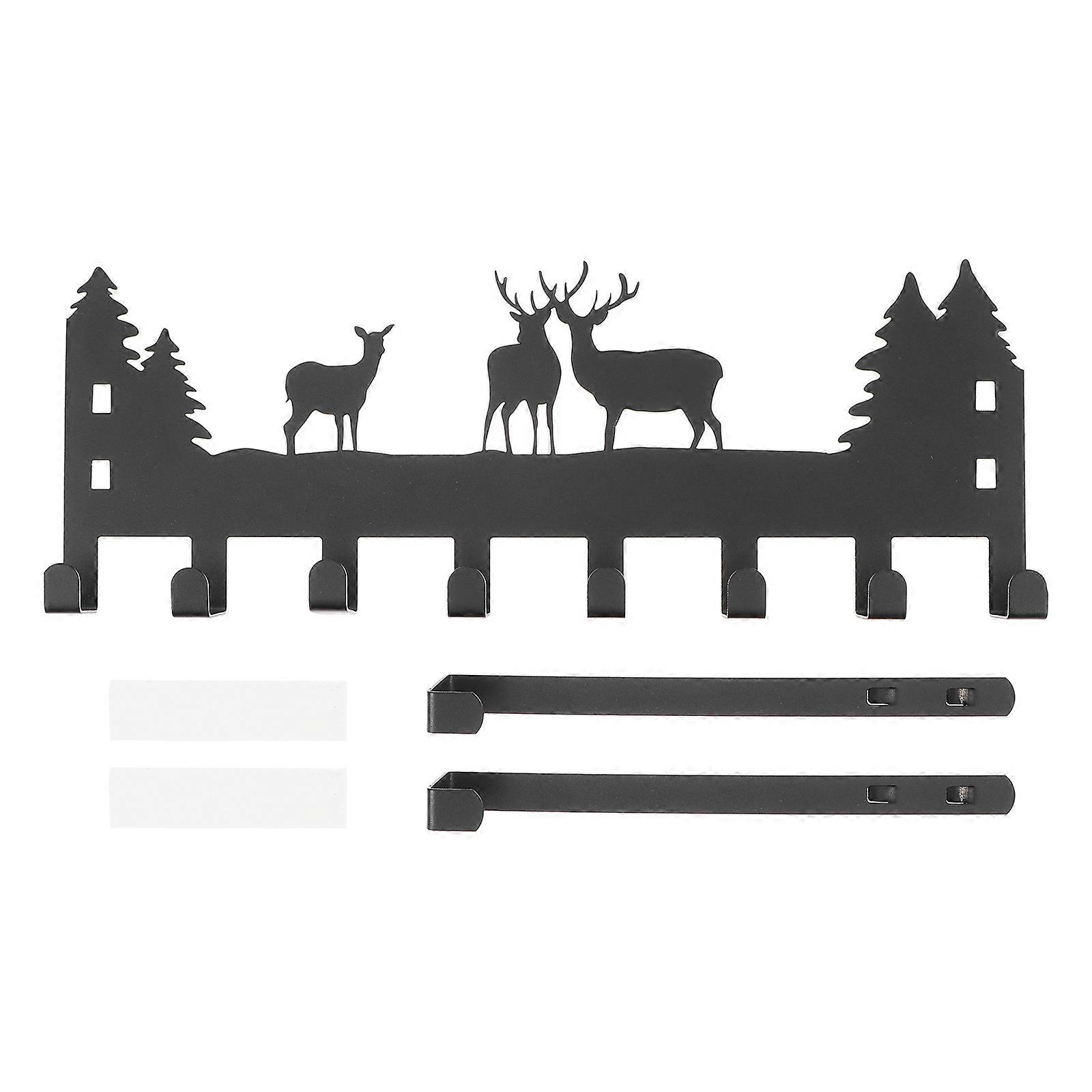 Creative Behind Door Storage Hook for Clothes Towels Black Iron Multipurpose Compact Size No