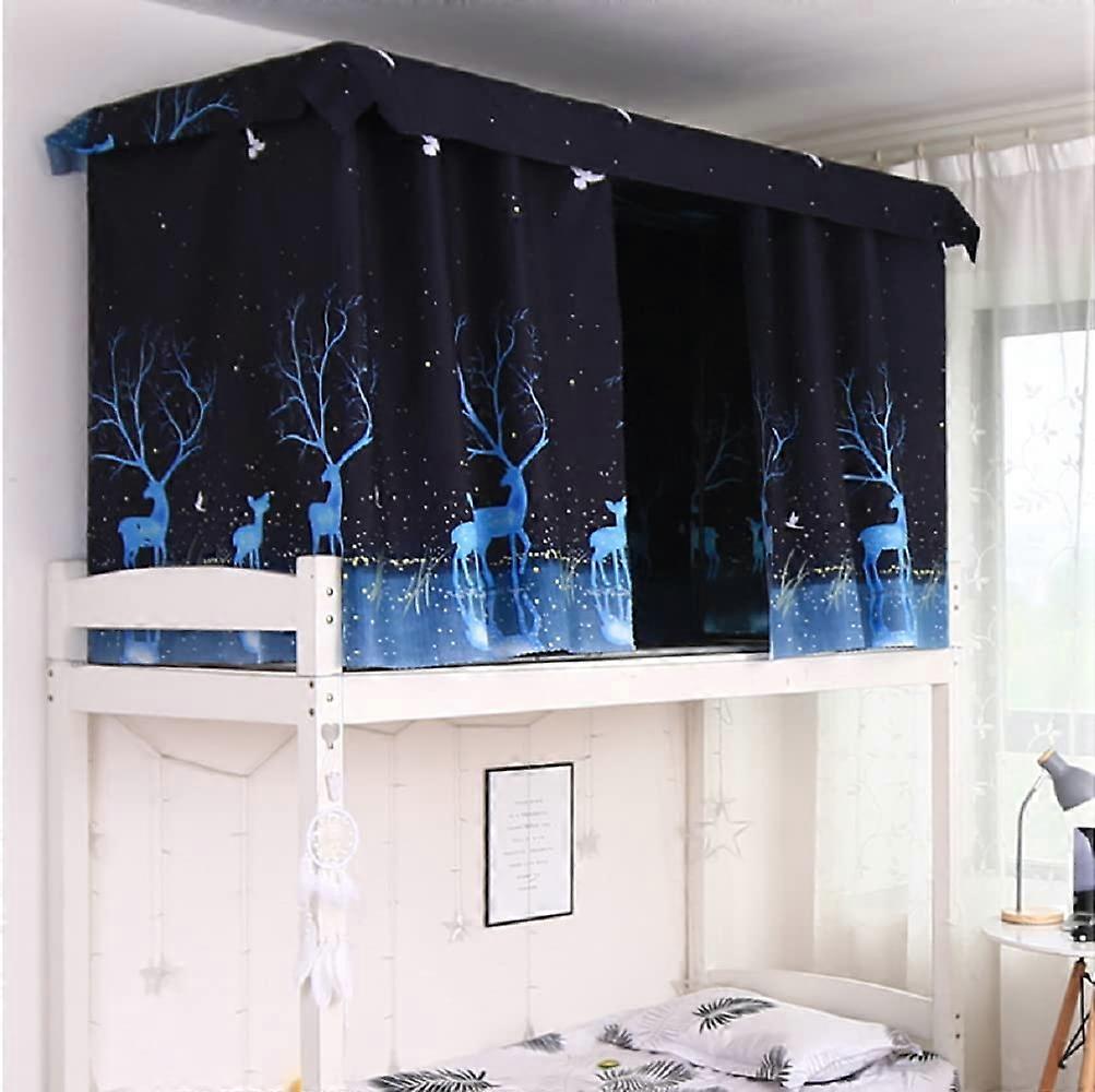 Bed Curtain Bunk Bed Tent Canopy Cloth with Blackout Features Dustproof Mosquito Protection Net for Dormitory and Home Use