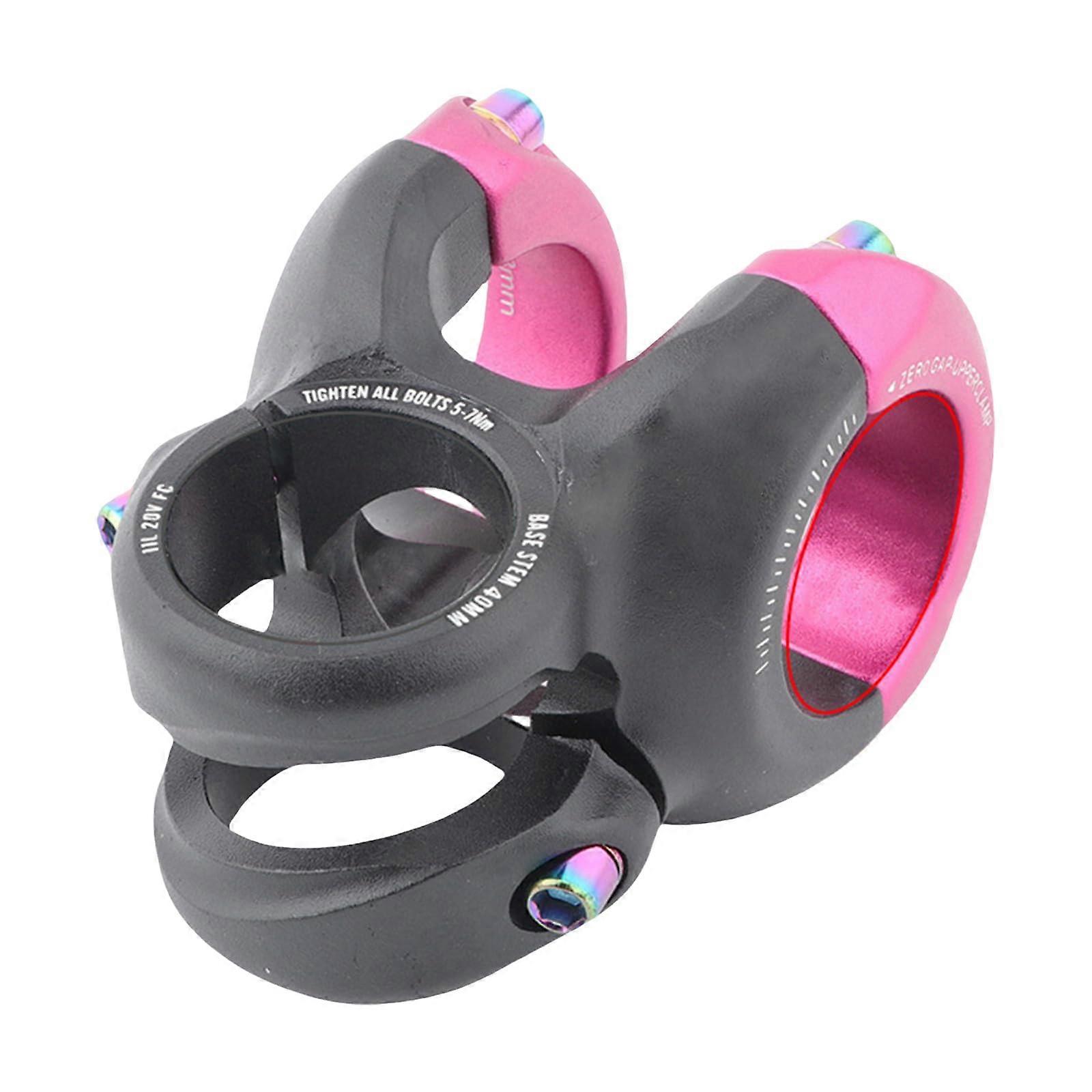 Mountainbike Stem, Aluminium Alloy, Short Handlebar Stem for Balanced Mountain Bikes, Black Powder Coated Bicycle Accessory