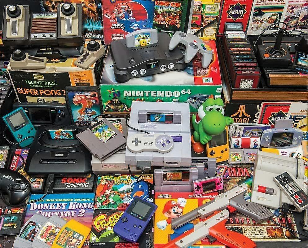 Gamer's Trove 1000 pezzi Puzzle puzzle in legno Bambini e adolescenti Formazione educativa Resistente alla decompressione Giochi di gioco difficili