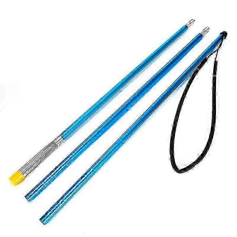 Harpon amovible en alliage d’aluminium bleu à 3 sections avec ardillon en acier inoxydable