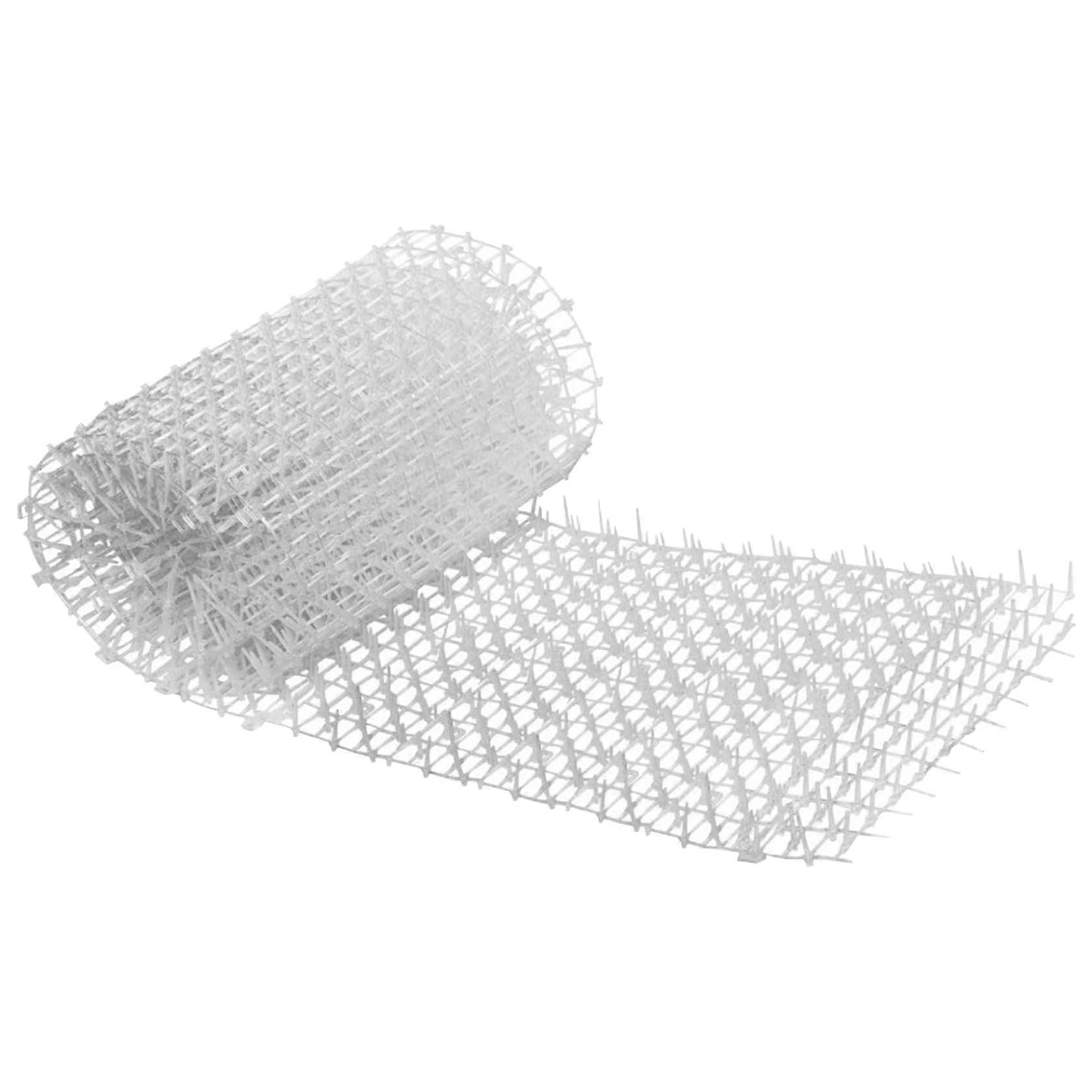 Cat Deterrent Mat 78.7 x 11.8 Inches Cuttable Plush Head SCAT Mat with U-shaped Nails for Garden Cat Repellent