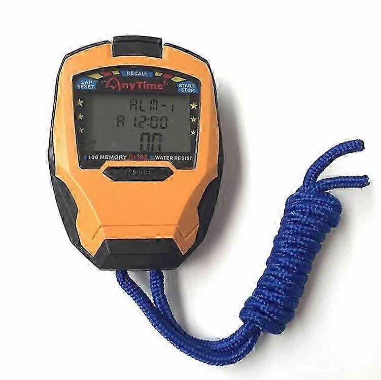 Multifunctional Waterproof Electronic Stopwatch for Track and Field Sports with Three Rows