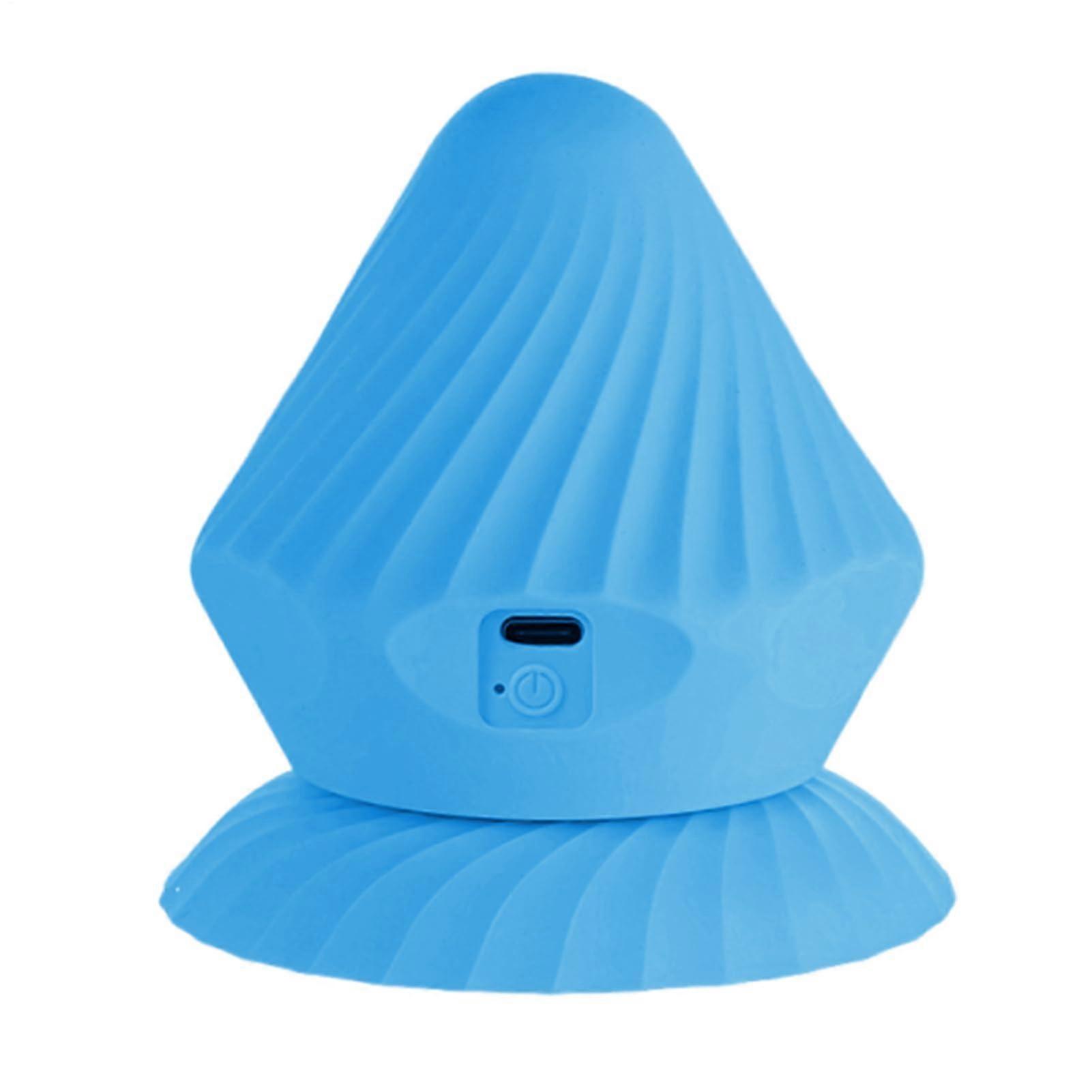 Vibrating Deep Tissue Massage Ball | Adjustable 4-Mode Yoga Device for Neck, Back, and Leg Trigger Point Relief, Blue