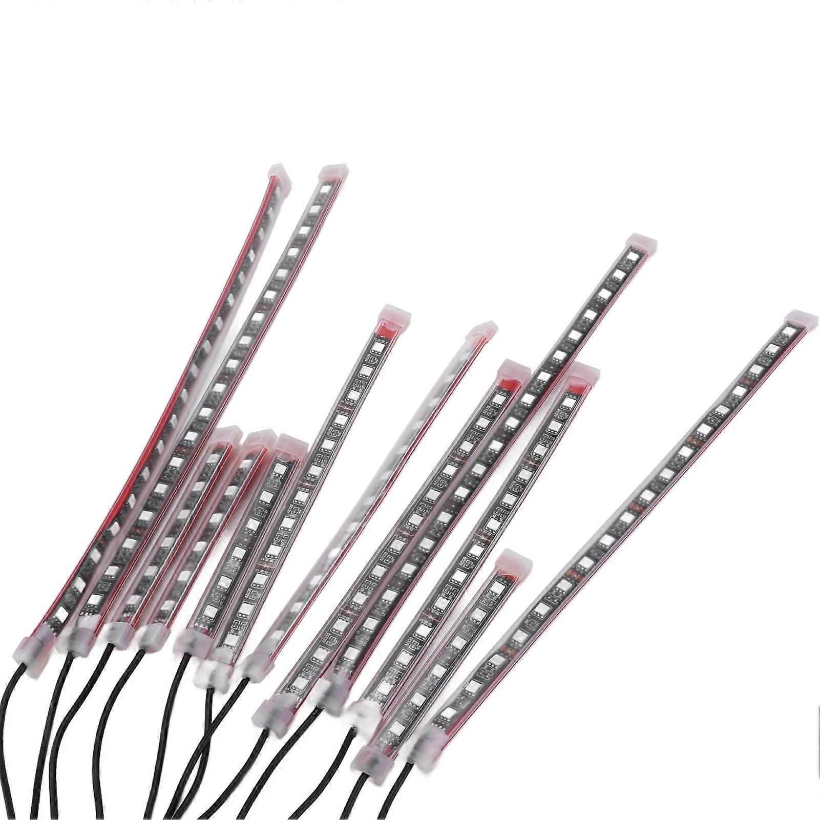 Motorcycle RGB Ambient Light APP Bluetooth Remote Control 12V 8 LED Stripes Modification