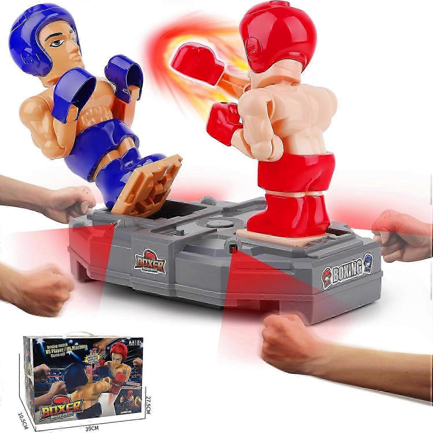 Electronic Boxing Toy Remote Control Fighting Robot for Kids Interactive Indoor Sports Game Set