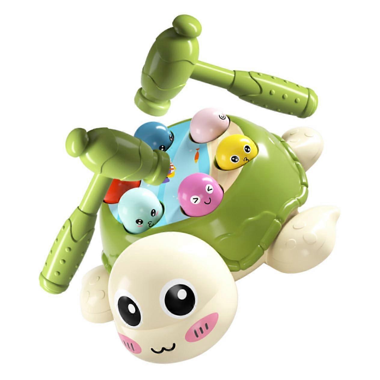1Satz Turtle Learning Toy for Kids - Durable Reaction and Concentration Training Whack Game for Hand-Eye Coordination