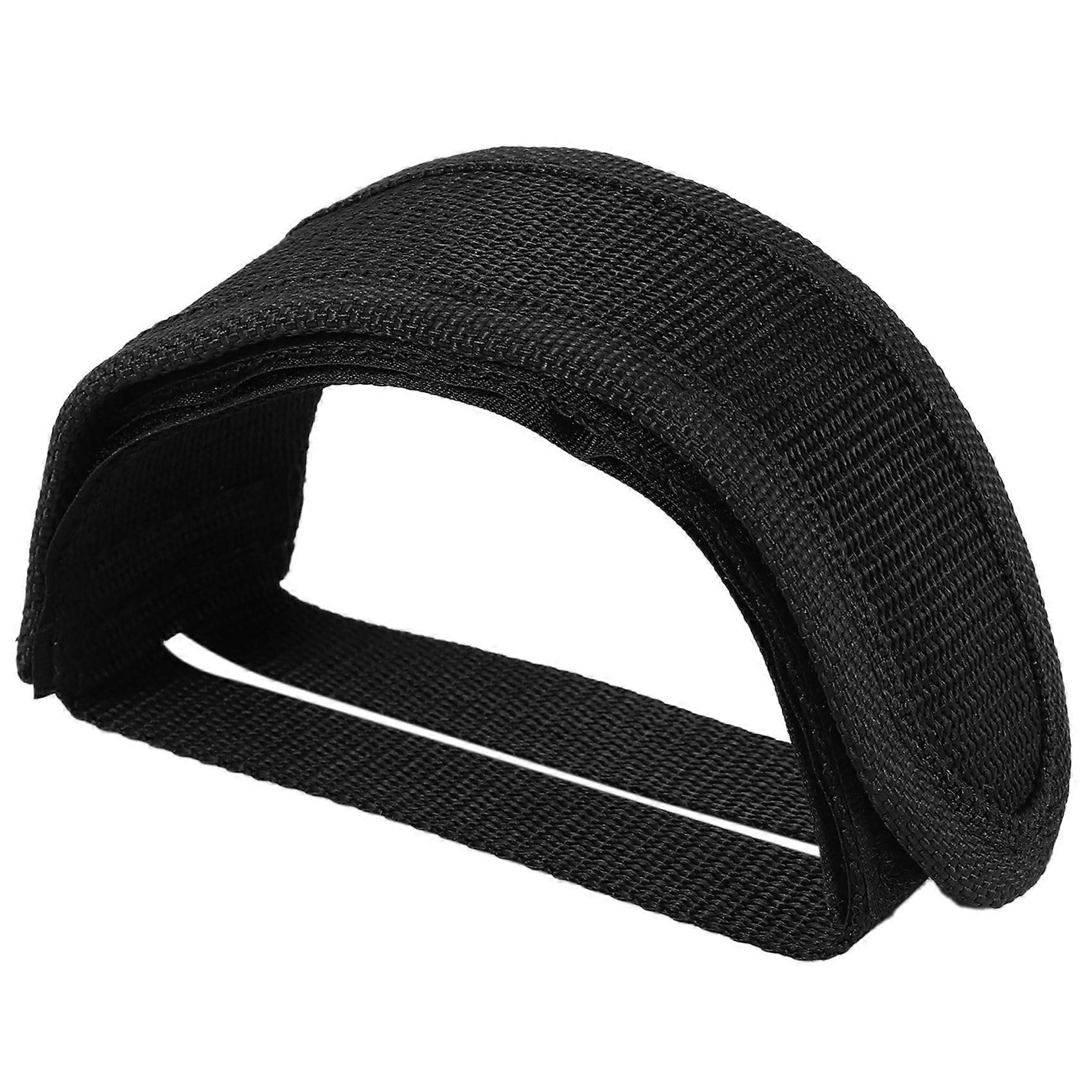 Fixed Gear Fixie BMX Bicycle Pedal Toe Clip Strap Belt Black Non-Slip Double Adhesive Tapes for Enhanced Grip