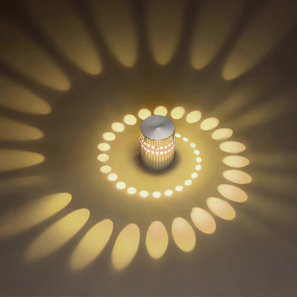 LED Wall Light Effect Lamp Bathroom Light Modern Interior Aluminium Bedroom Bars (Warm White)