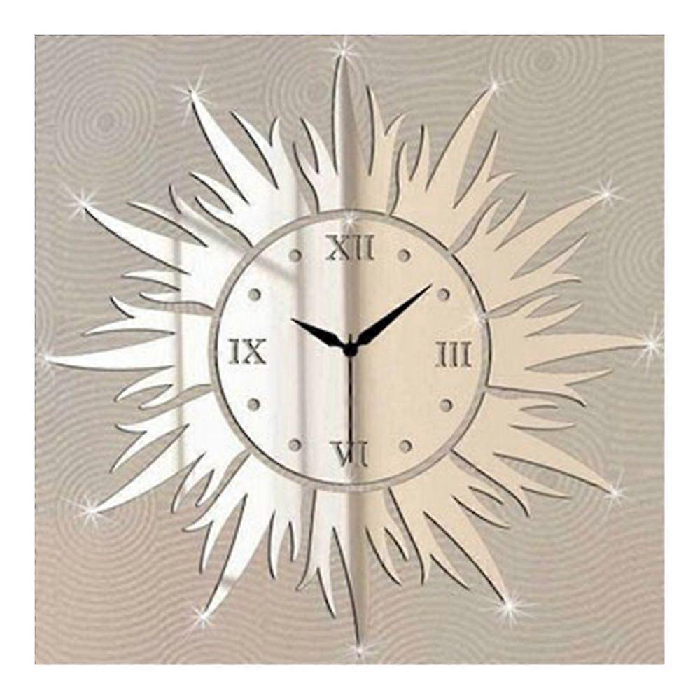 Wall Clock Living Room Decorative Mirror Sun