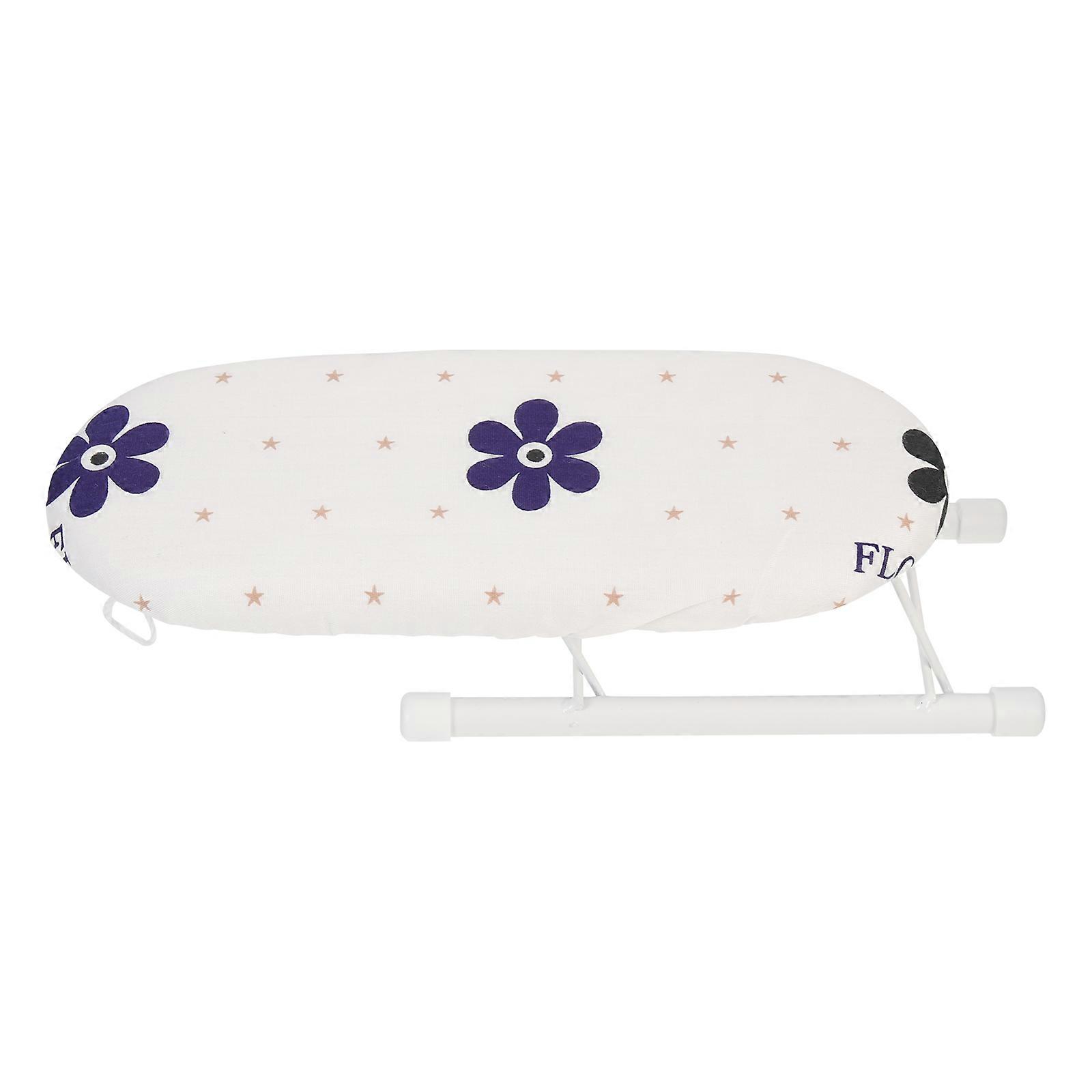 Portable Ironing Pad Small Ironing Board Breathable Ironing Supply For Daily Life Blue 26.00X10.50X7.50Cm Folding 1Pack
