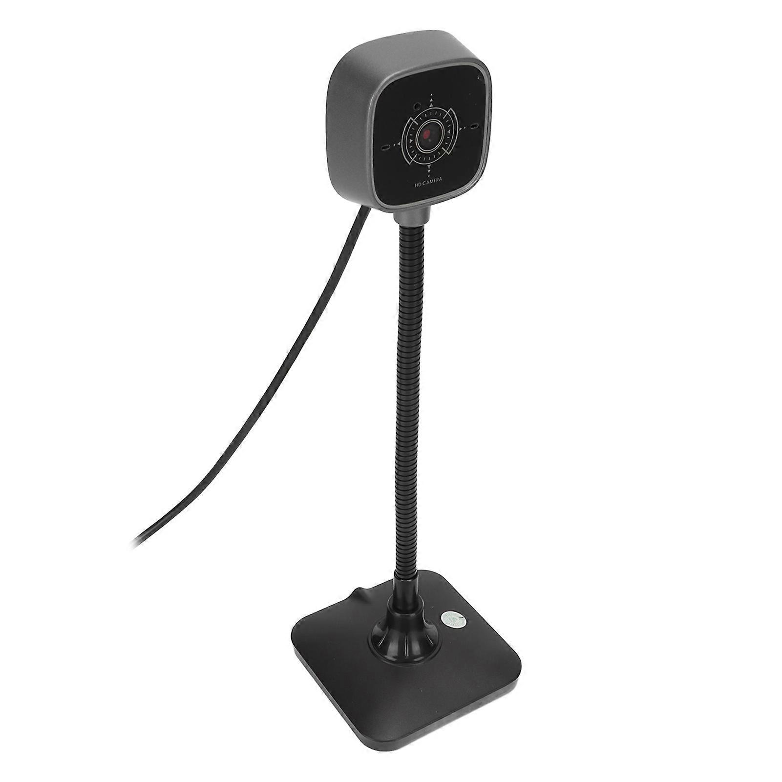 USB Camera HD Noise Reduction Bendable Tube Desktop Computer Webcam with Microphone for Live Streaming Video Conference