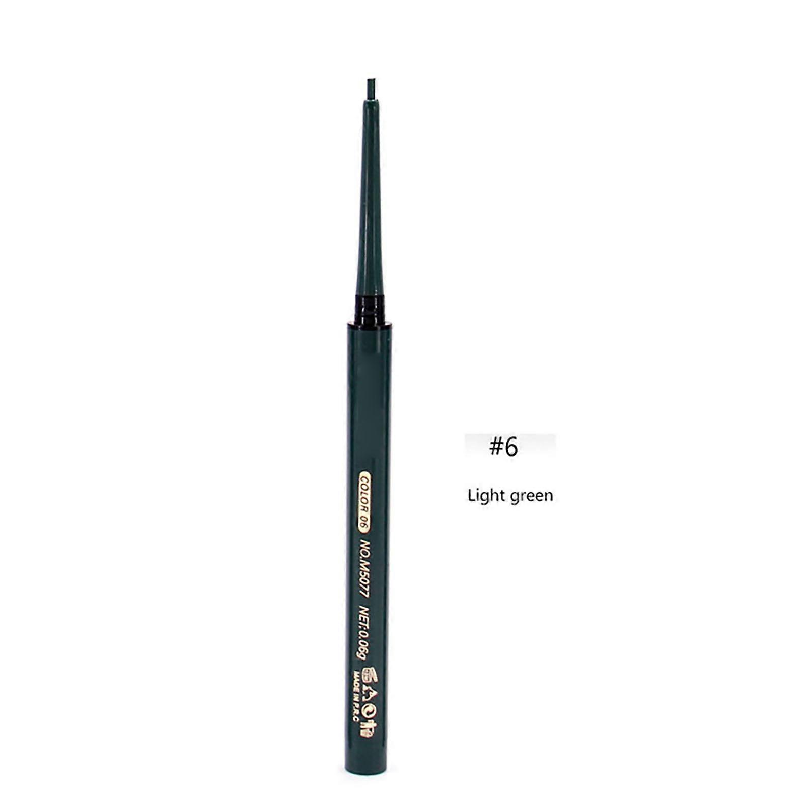Liquid Eyeliner Pencil Waterproof Eyeliner Stick Eye Makeup Cosmetics Tools 6# Light Green