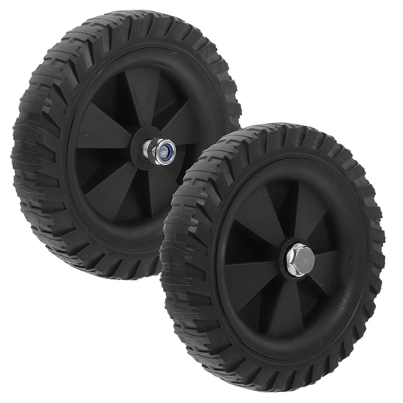 2pcs Rubber Air Compressor Wheel Quiet And Easy To Install Compressor Replacement Part For Smooth Mobility And Long-Lasting Performance