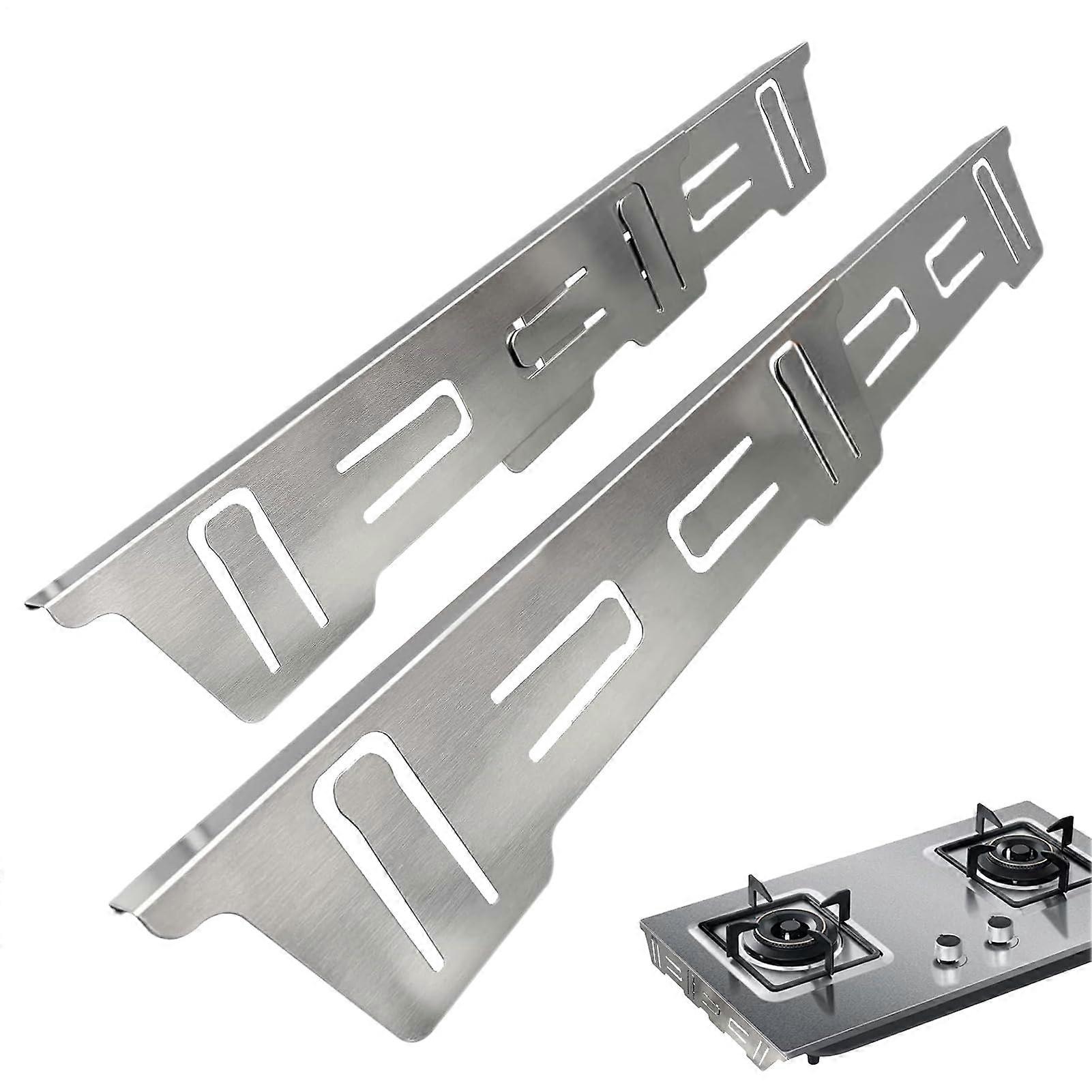 Crumb Catcher for Cooker, Heat-Resistant Retractable Guard, Cooker Column Covers Gap Filler Side Guards Silver Trim Kit