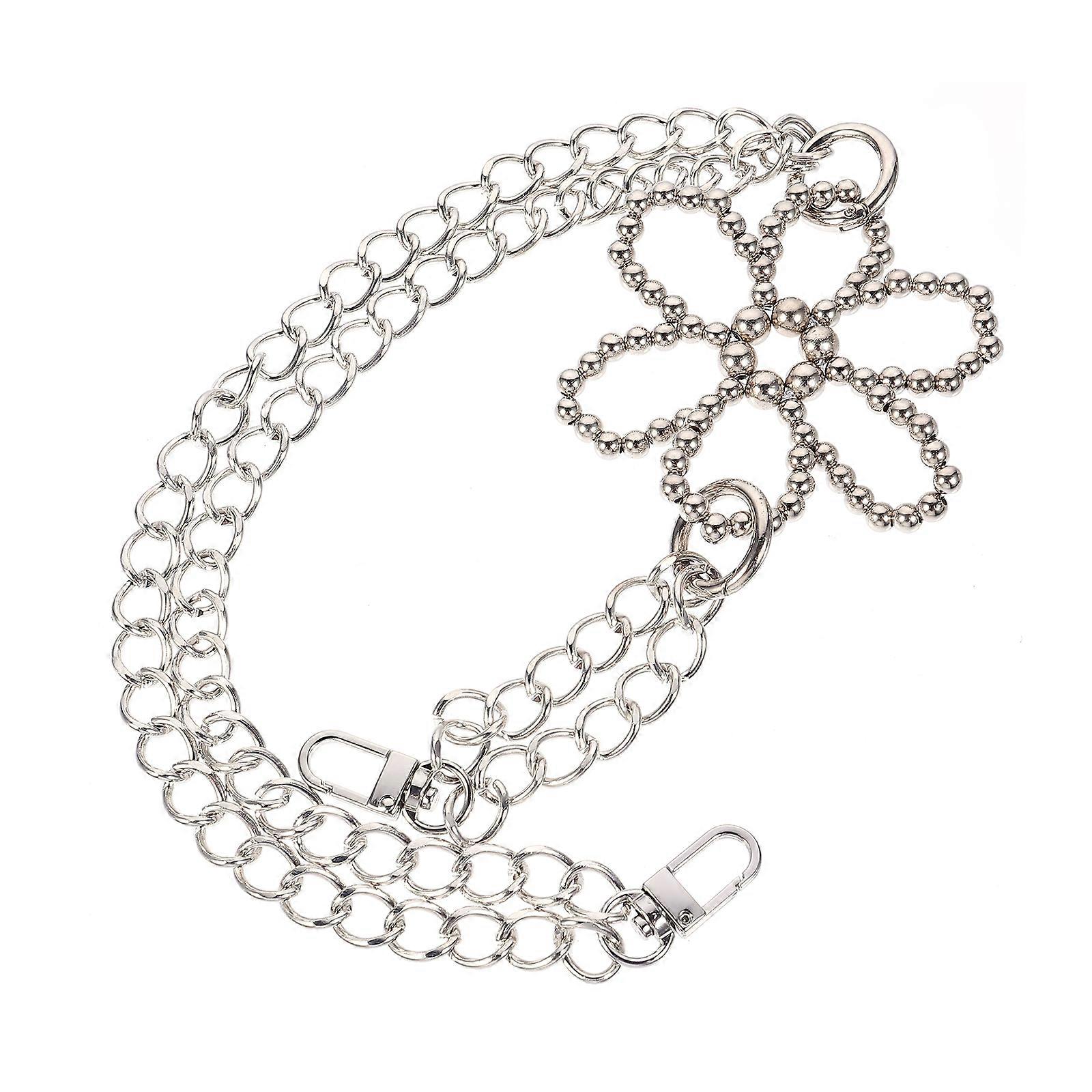 Handbag Chain for Bag Use Made of Metal Silver Color Lightweight and Portable 1PC