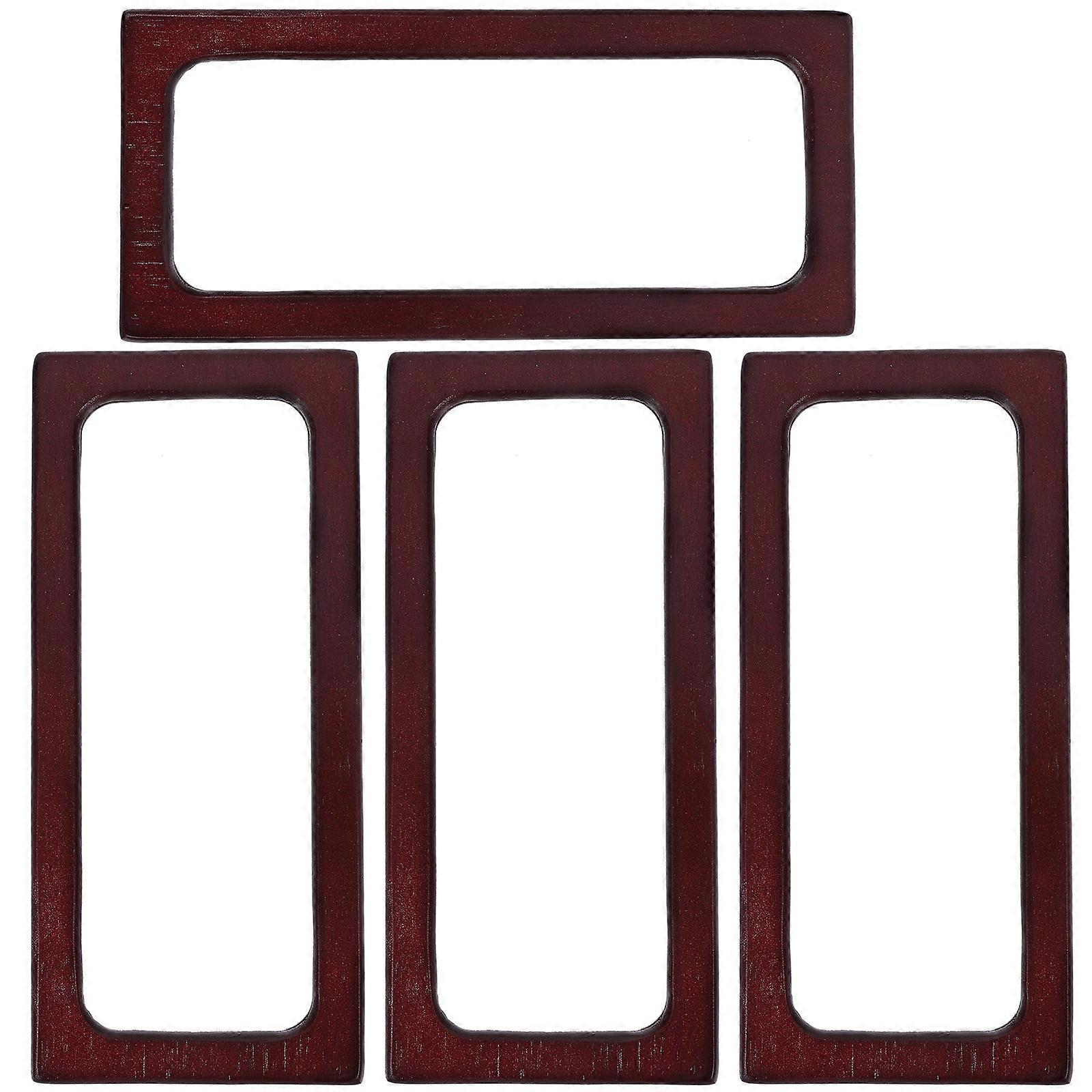 Wooden Handles for Handbag Made of Premium Synthetic Material with Creative Design and Fine Craftsmanship 4Pcs