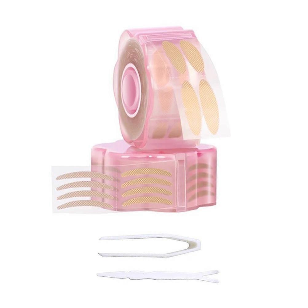 Pink Double Eyelid Tape for Women Easy to Use Fiber Makeup Supplies Suitable for Home and Salon 100 Count