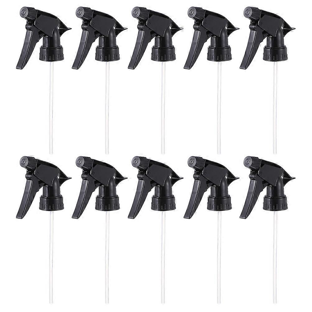 Black Adjustable Spray Bottle Nozzle for Gardening Use Made of PET Strong and Durable