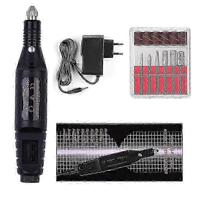 طاحونة أظافر إصبع القدم لمجموعة أظافر القدم السميكة مانيكير وباديكير احترافي جديد من Kuolu Storeblack SZRH A-J