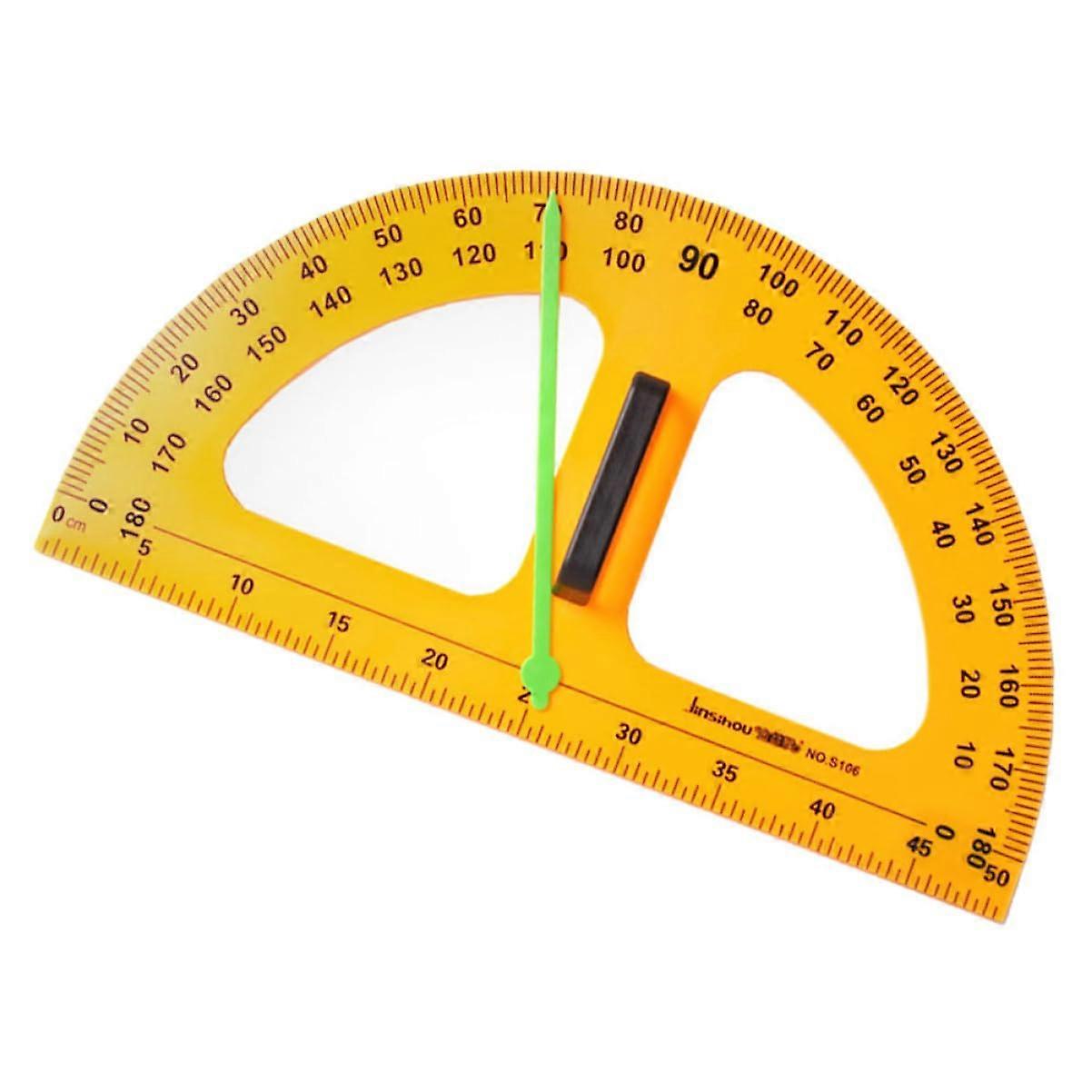 Multi-Function Half-Circle Protractor For Teacher Geometry And Math Class Use Whiteboard Drawings Angle Measuring Tool
