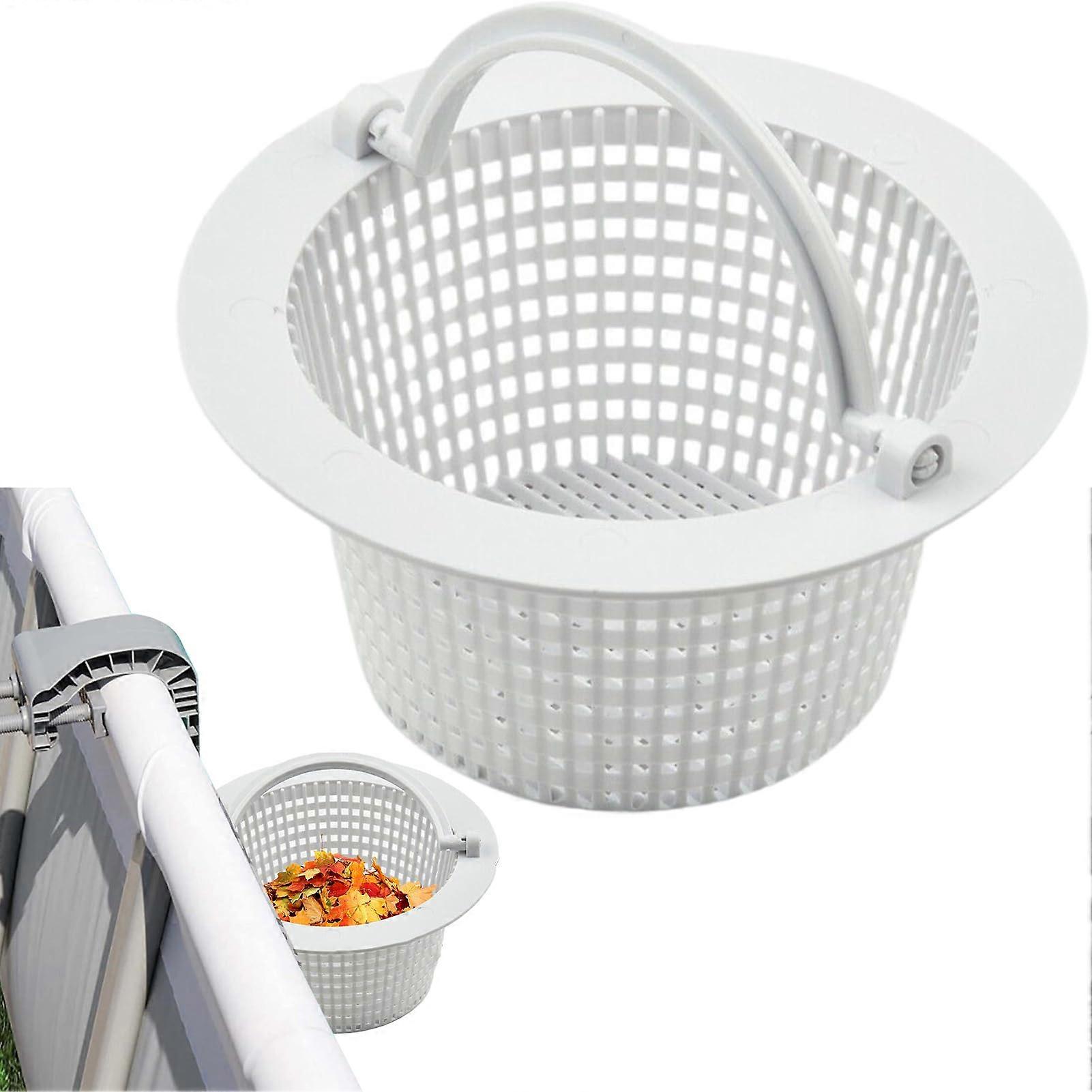 Pool Skimmer Basket, Durable Cleaning Accessory, Easy Grip Handle, 15.8x15.8x7.62cm