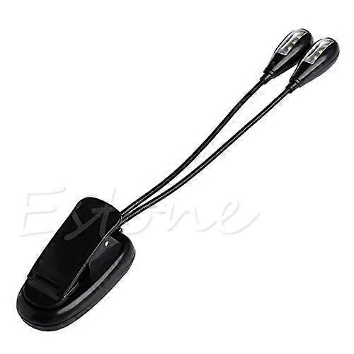 Clip On LED Book Light for Desk Use, Battery and USB Operated, Adjustable Brightness, Perfect for Kids and Piano Players