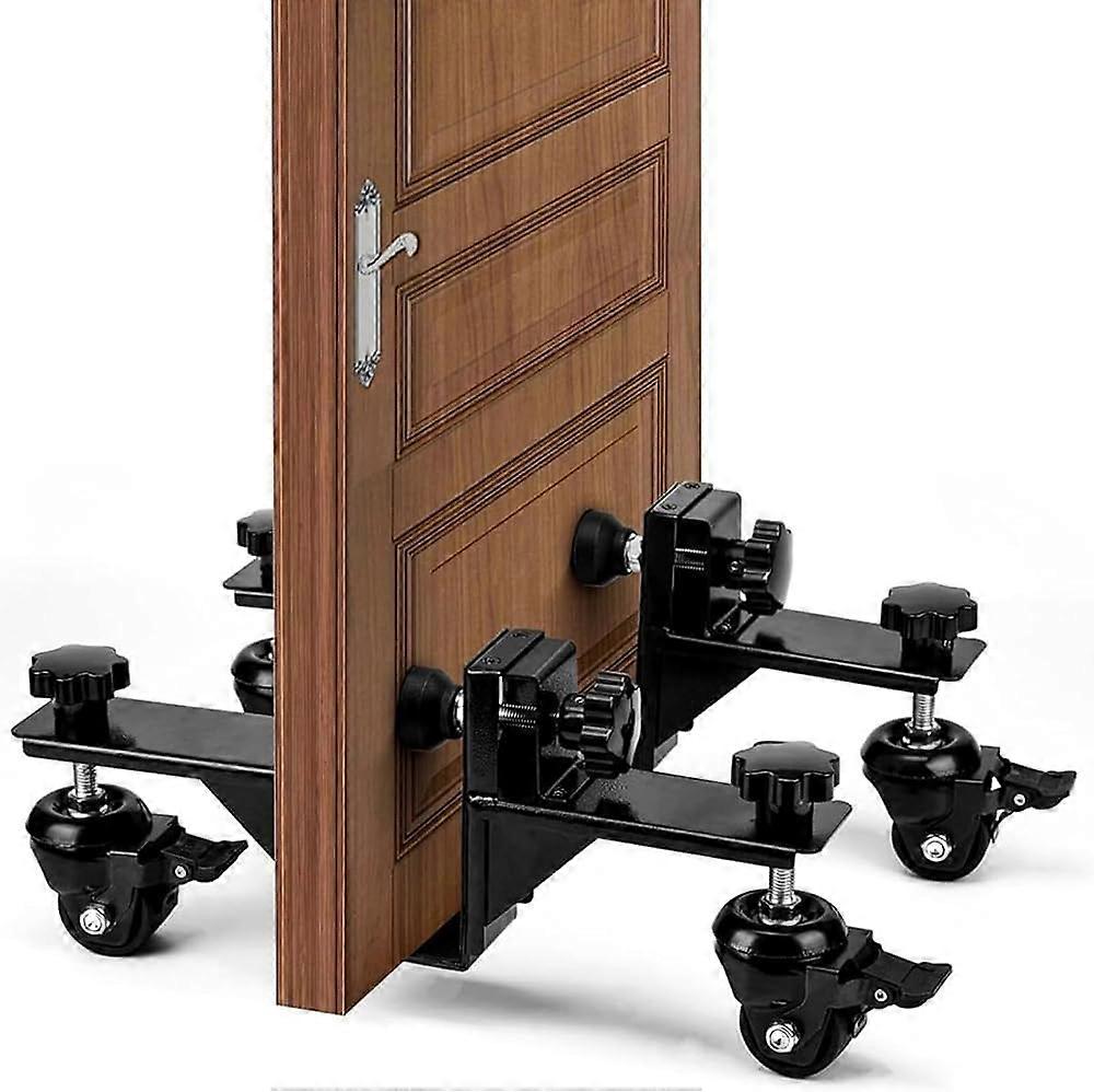 Door Installation Kit, Heavy-Duty Tool Set for Front Doors, Hands-Free Lifter Cart, Adjustable Door Board Support