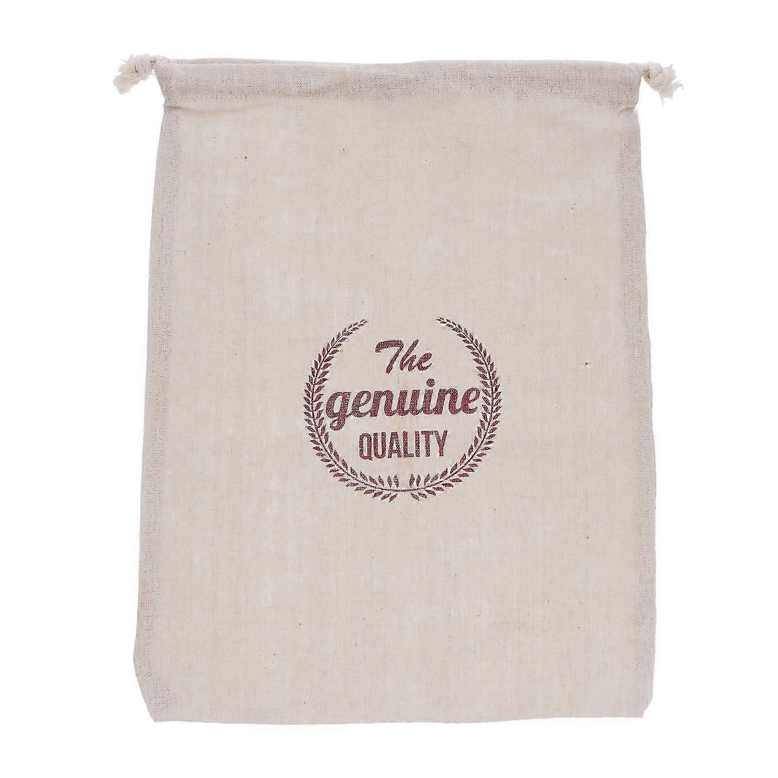 1Pc Linen Bread Bag Reusable Drawstring Bag Homemade Bread Storage Pouch 2025