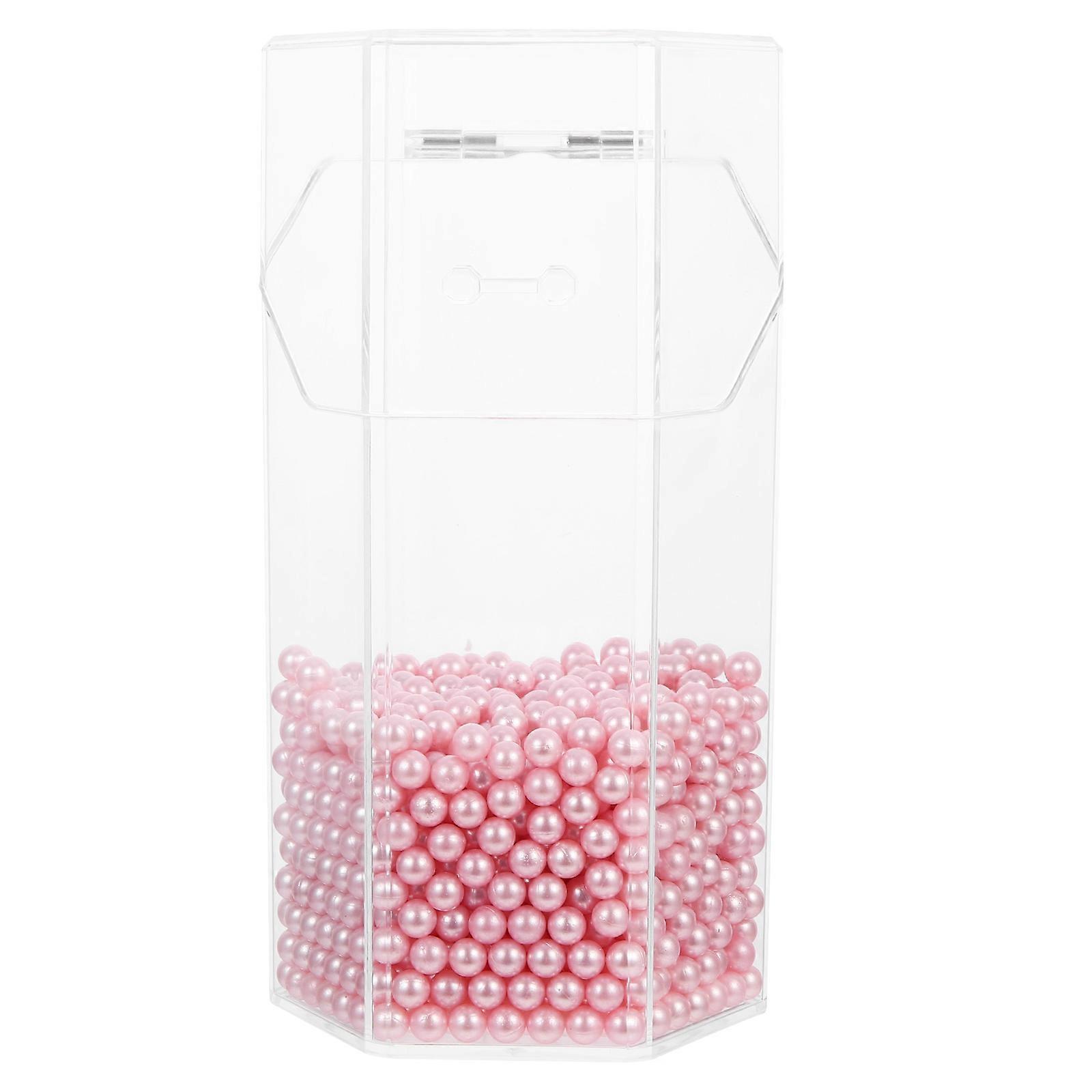 Multi Functional Makeup Brush Box Organizer Hexagonal Shape Home Decor Bathroom Organization Material 1Set