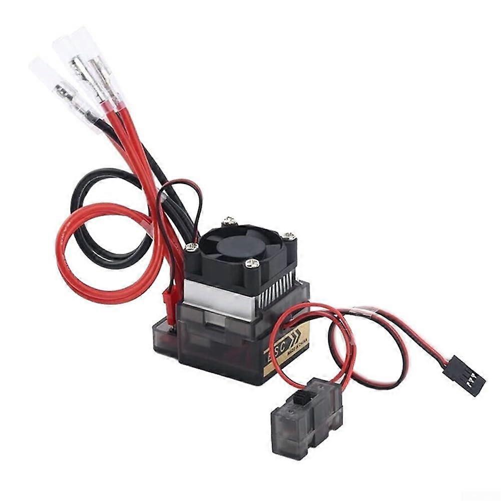 ESC Brushed 320A, Two Way ESC Brush Motor Speed Controller with Fan for RC Model Car Boats, Improved Cooling System, 3028007ZLL9CQE6018J0TYD188