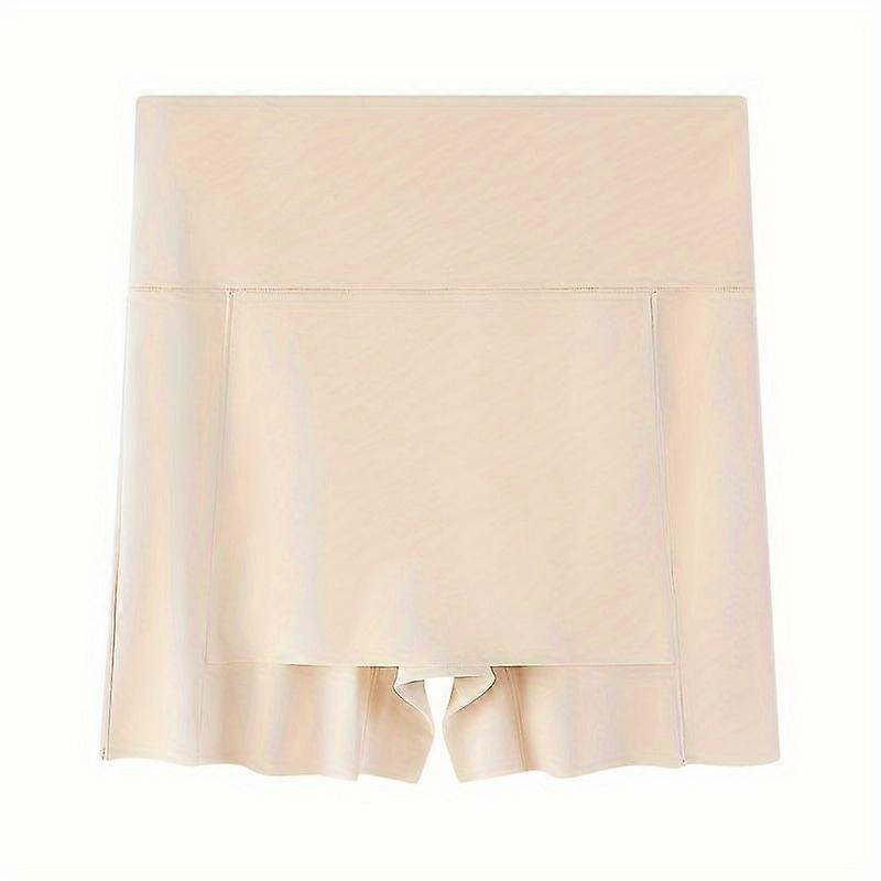 Ice Silk High Waist Safety Pants Boxer Women Thin Sliming Fit Women's Summer Shorts Double Layer Seamless Skirt Shorts