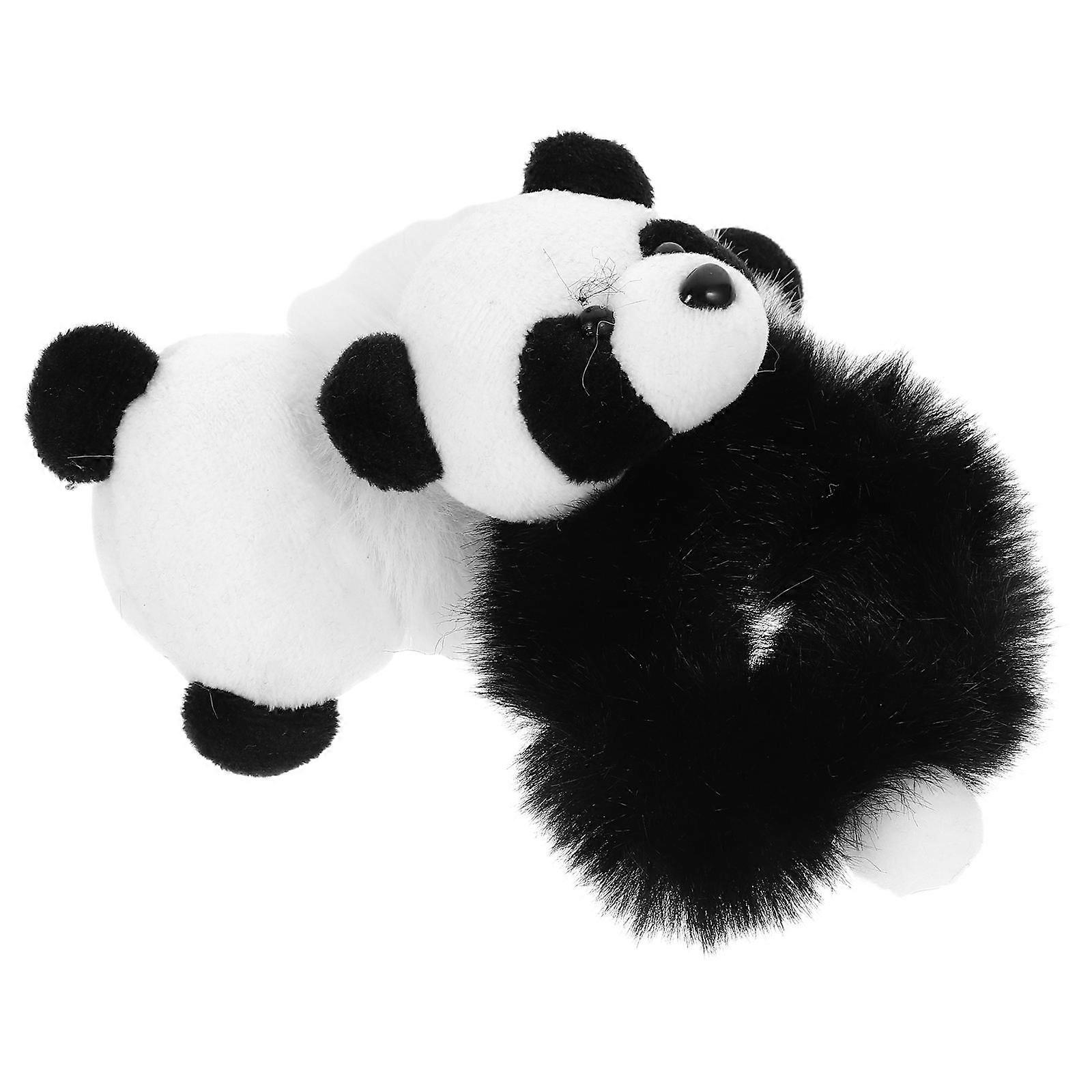 Here's a refined and engaging product description for your **2pcs Plush Panda Hair Ties**:
**2pcs Plush Panda Hair Ties – Adorable Plush