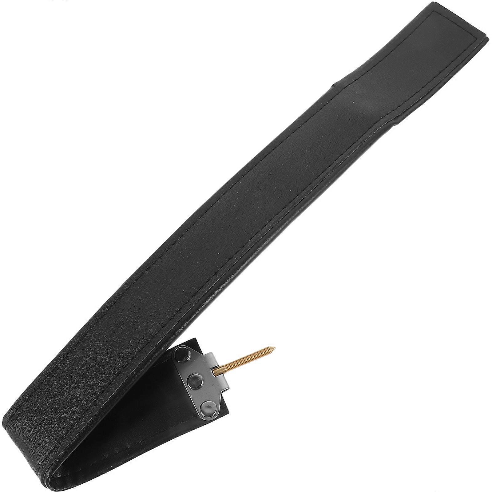 Chic Accordion Strap Made of PU for Connecting Black Wearresistant and Stretchresistant 70 characters