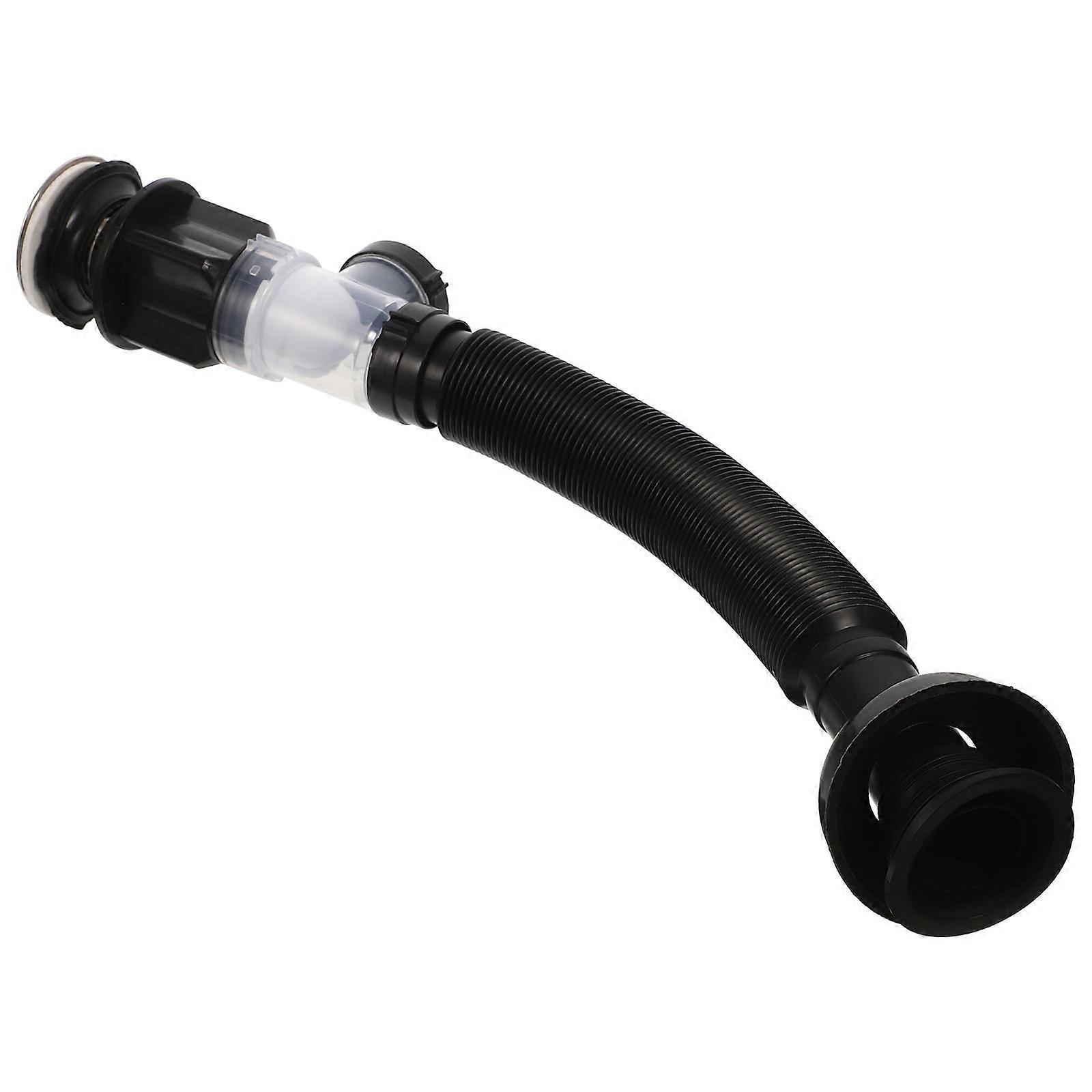 Wash Basin Drain Pipe Set Durable Bendable Multiple Angles Stainless Steel 42X6cm 1Pcs