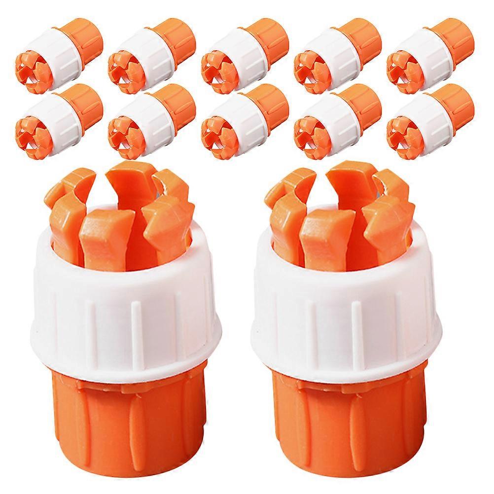 PVC Orange Hose Quick Connect Fittings for Pipe Universal Compatibility with Faucet Hoses 50pcs