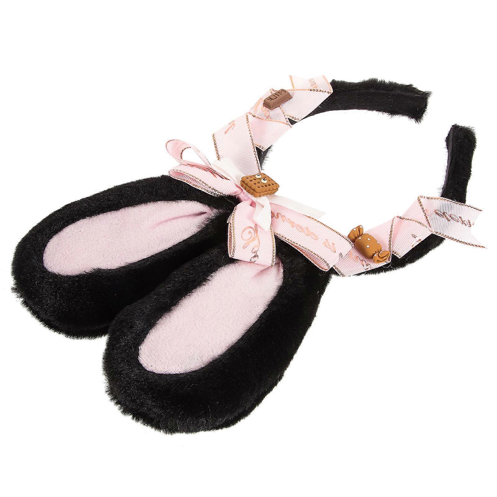 Rabbit Ears Hair Band For Parties Everyday Use Elastic Band Cute Headwear 1Pack