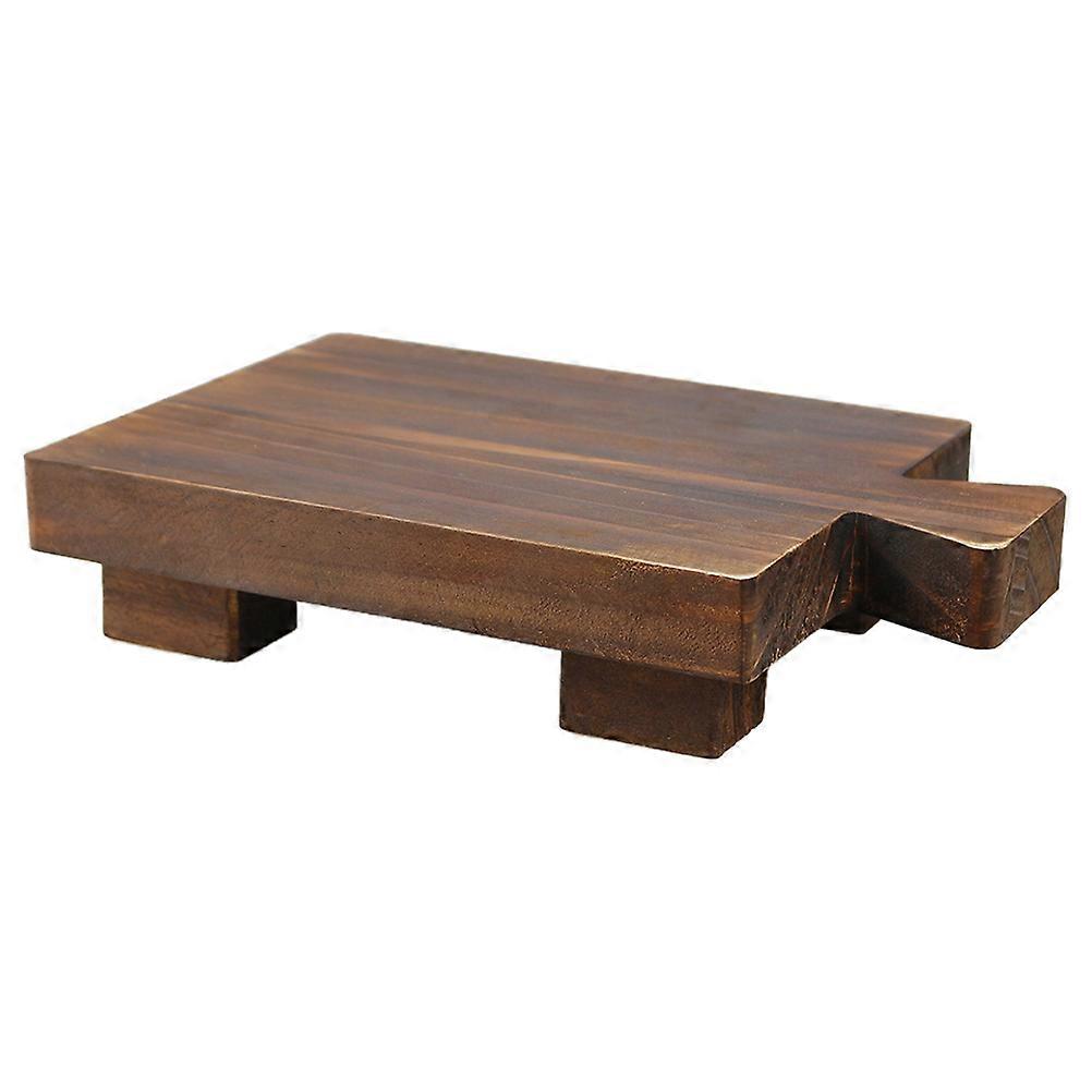 Bathroom Storage Rack Display Pedestal Stand Farmhouse Style Wood Holding Small Items 1Pack